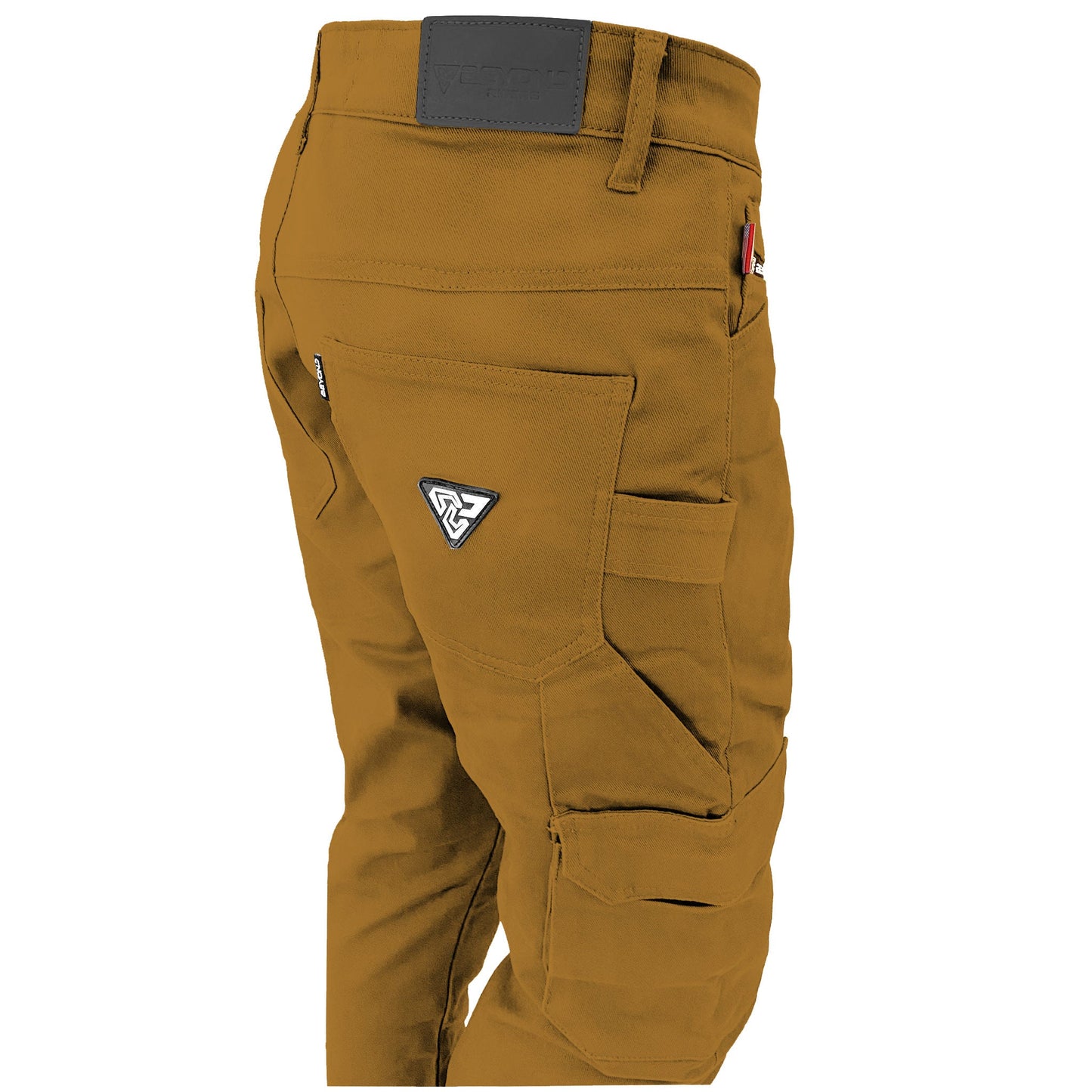 Loose Fit Cargo Pants (Extra Wide) - Light Brown Solid