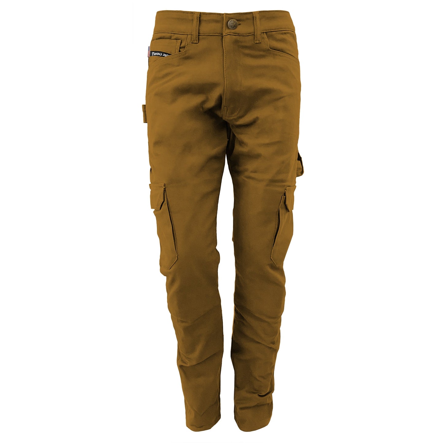 Straight Leg Cargo Pants - Light Brown Solid