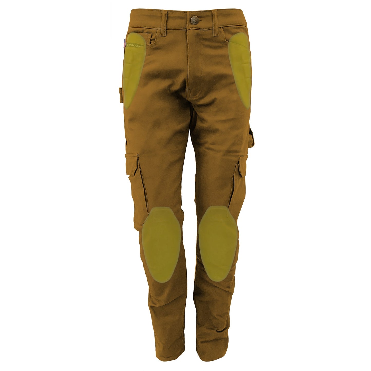 Straight Leg Cargo Pants - Light Brown Solid