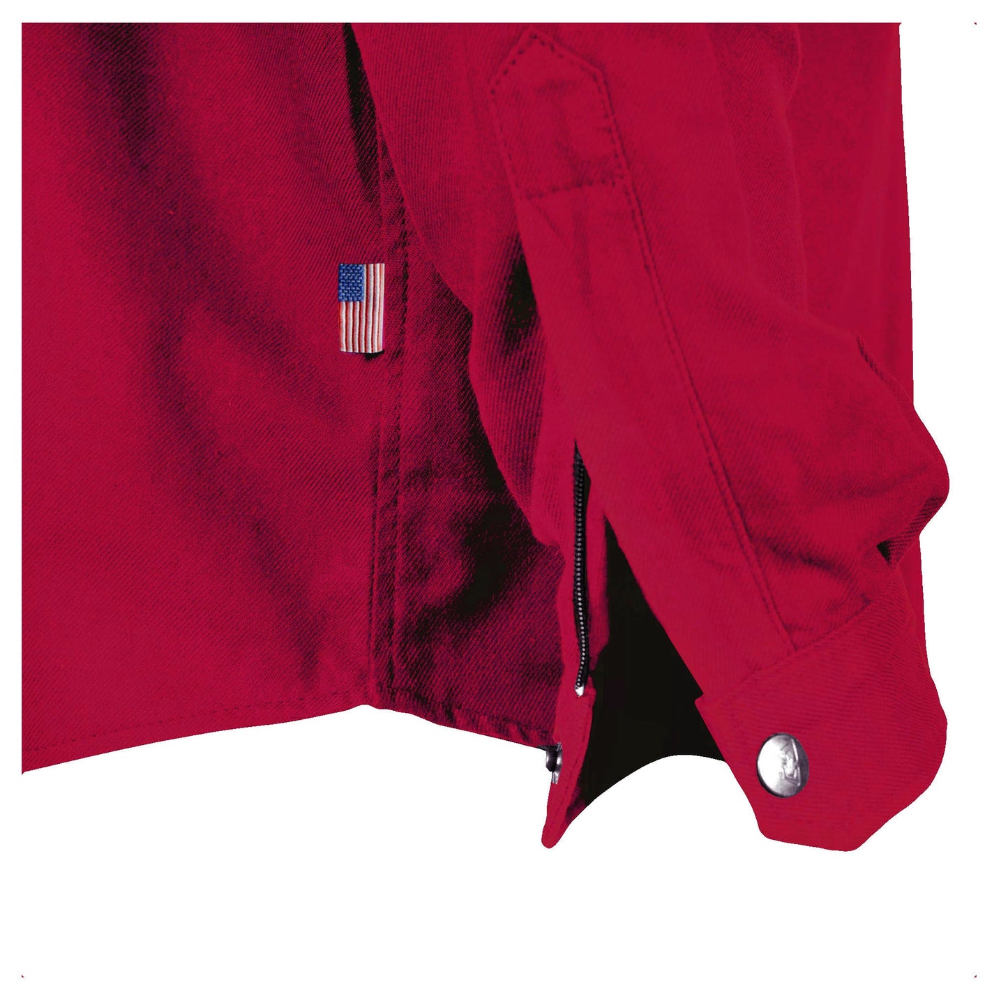 Protective Flannel Shirt - Red Maroon Solid