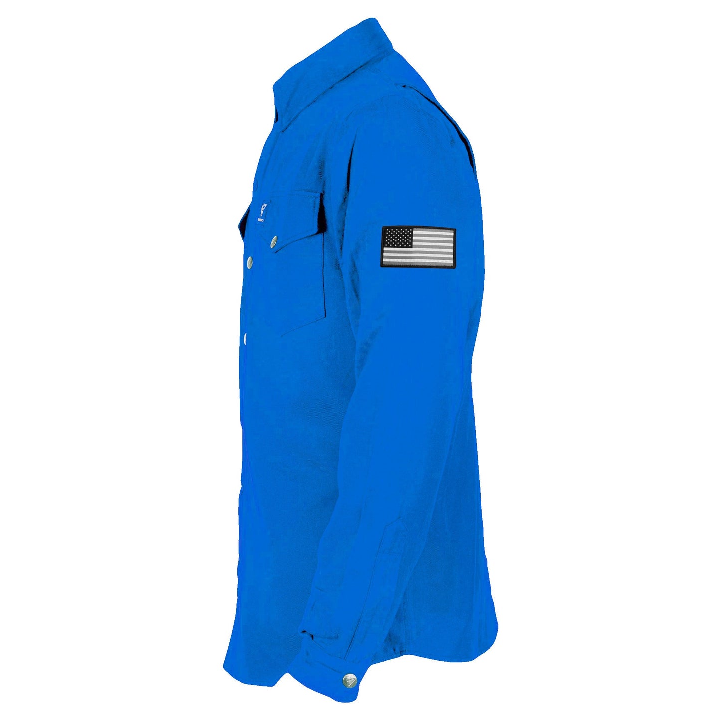 Protective Flannel Shirt - Blue Solid