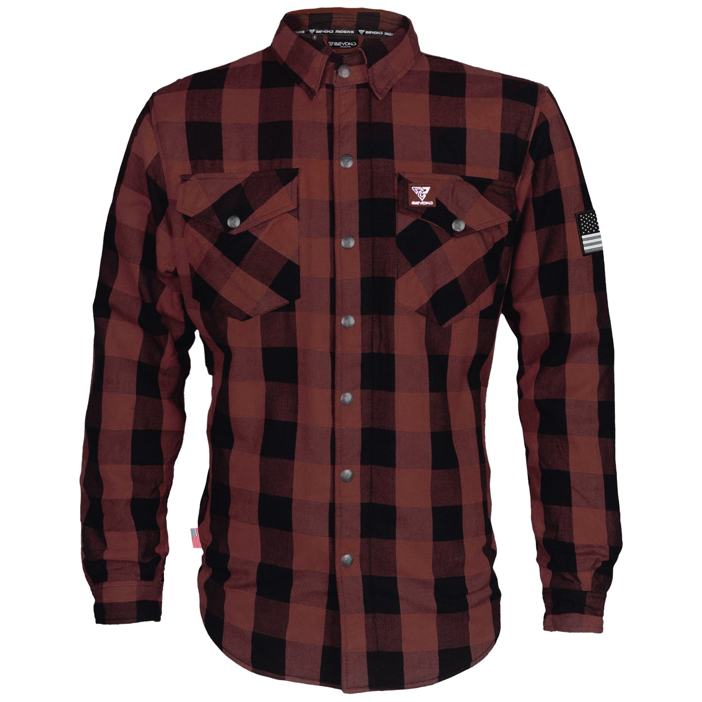 Protective Flannel Shirt - Brown Checkered