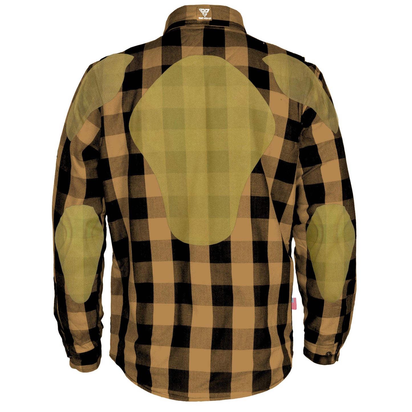 Protective Flannel Shirt - Camel Checkered