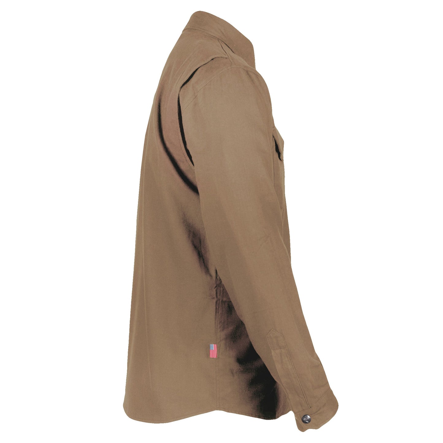 Protective Flannel Shirt - Camel Solid