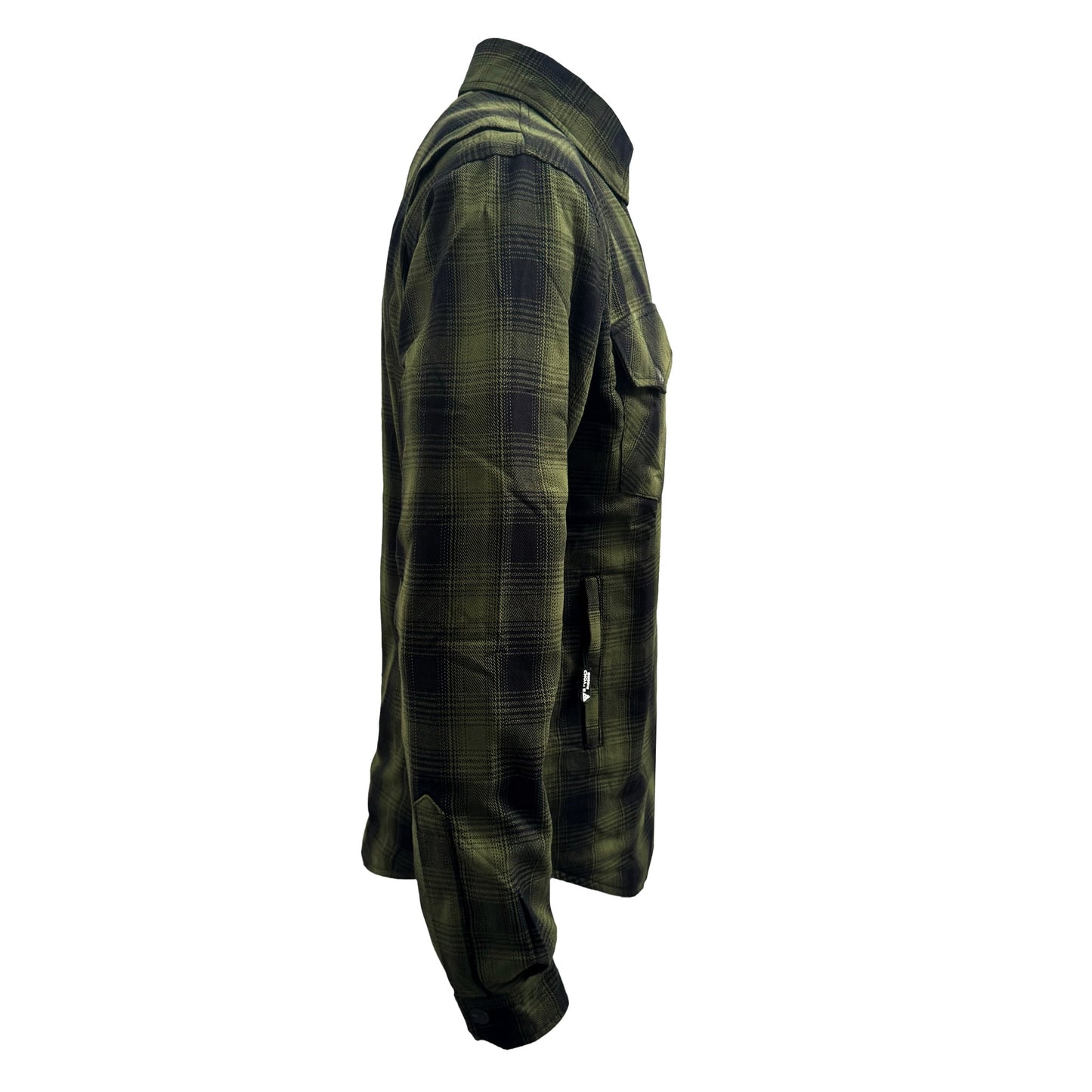Protective Flannel Shirt For Men - Green and Black Plaid
