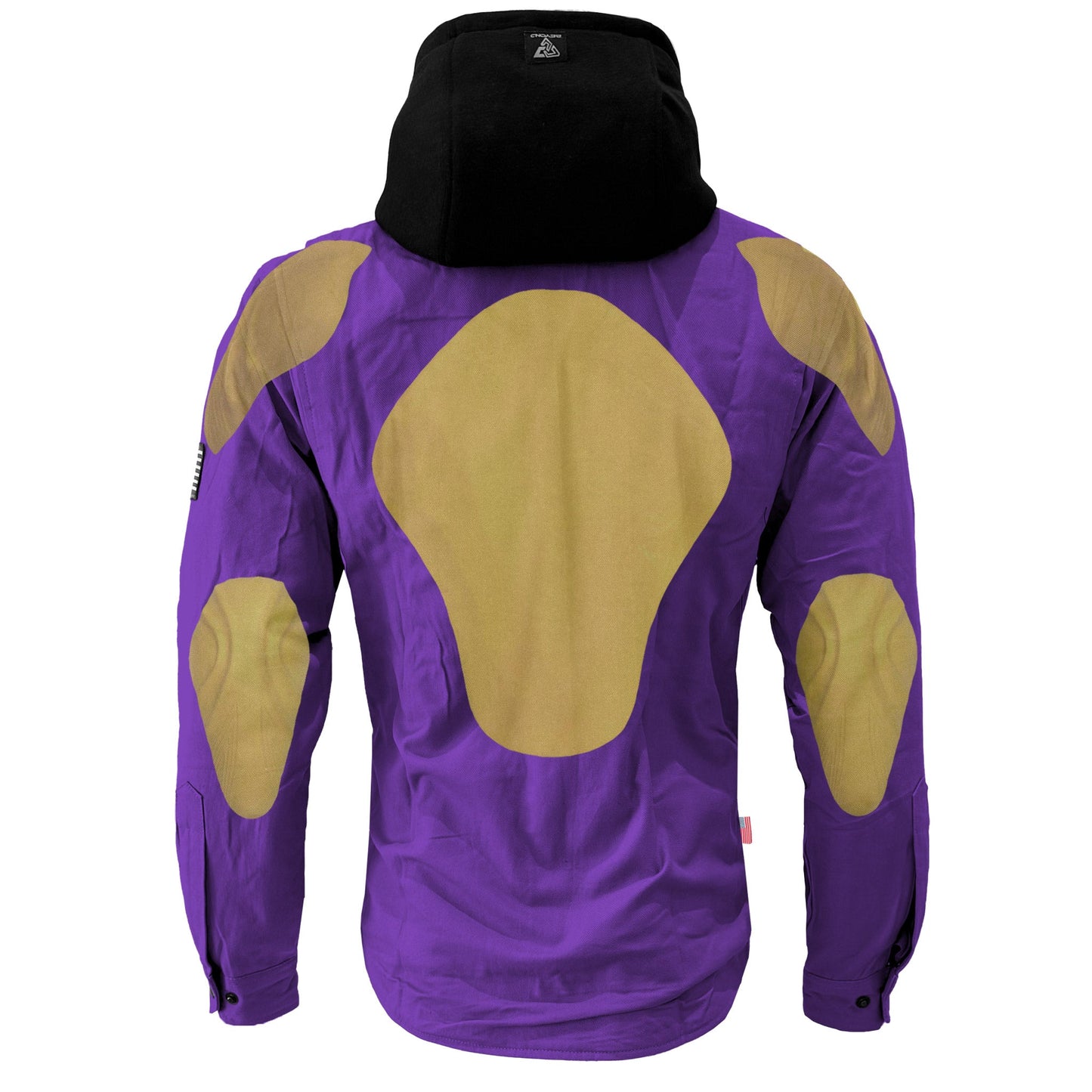 Protective Flannel Hoodie For Men - Purple Solid