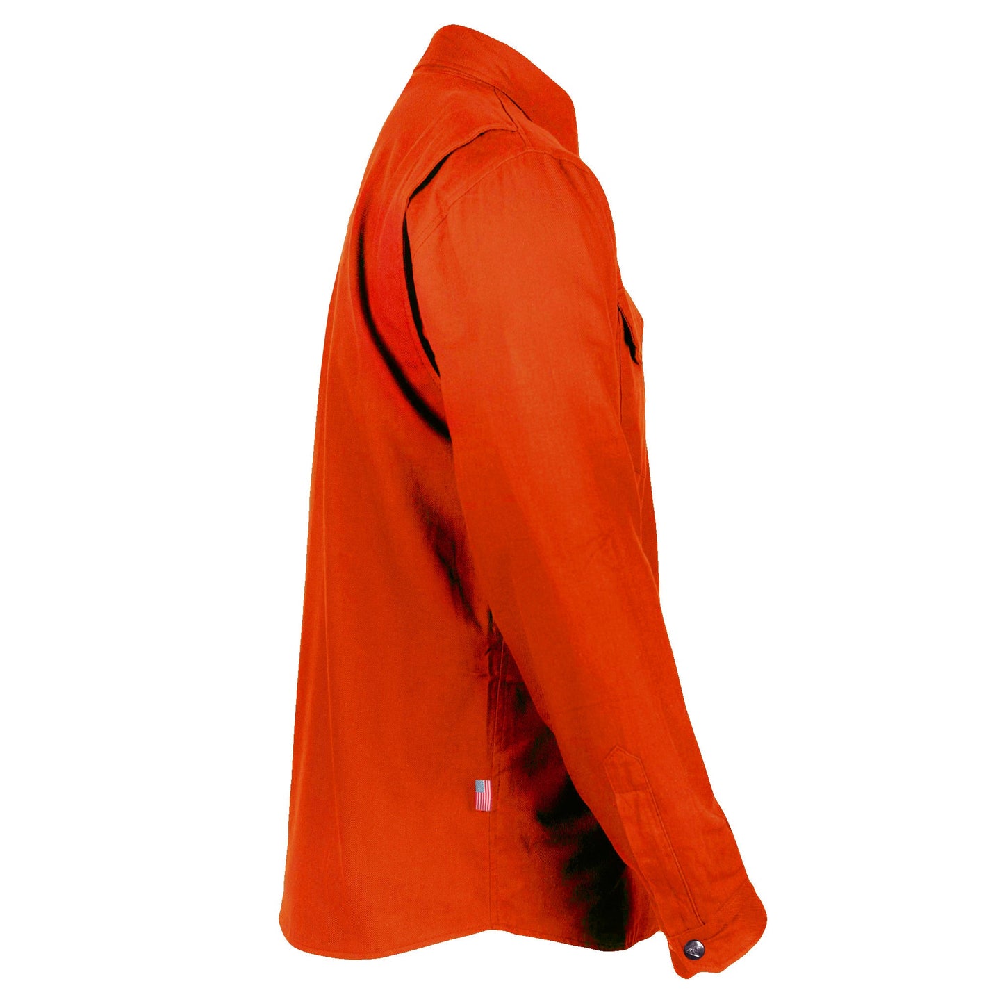 Protective Flannel Shirt - Orange Solid