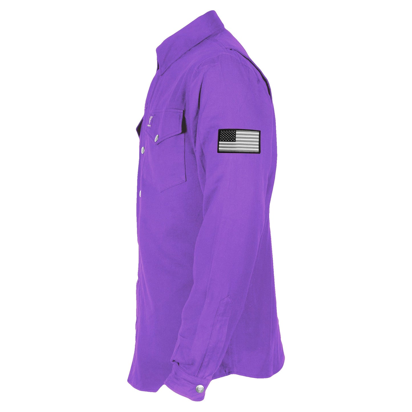 Protective Flannel Shirt - Purple Solid
