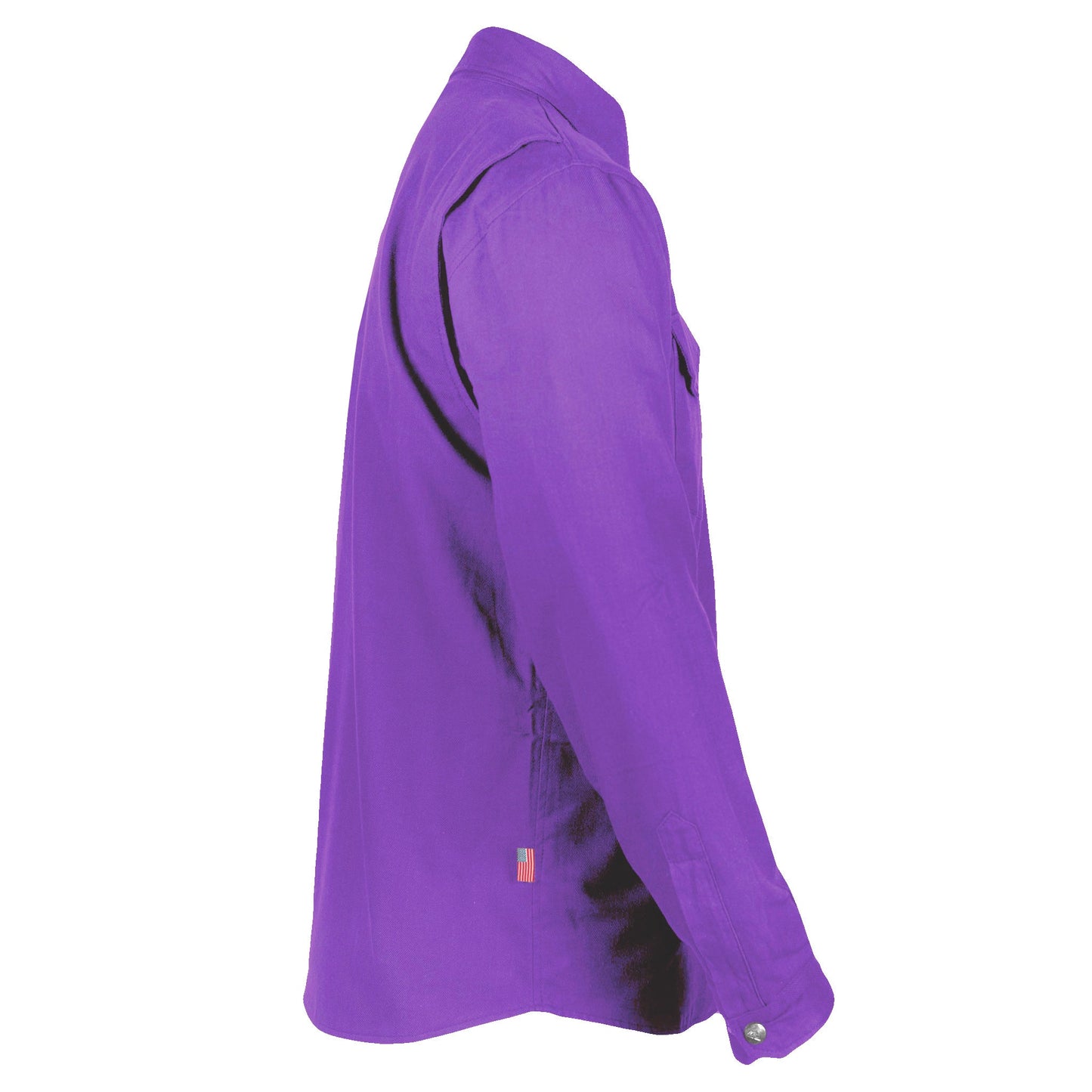Protective Flannel Shirt - Purple Solid