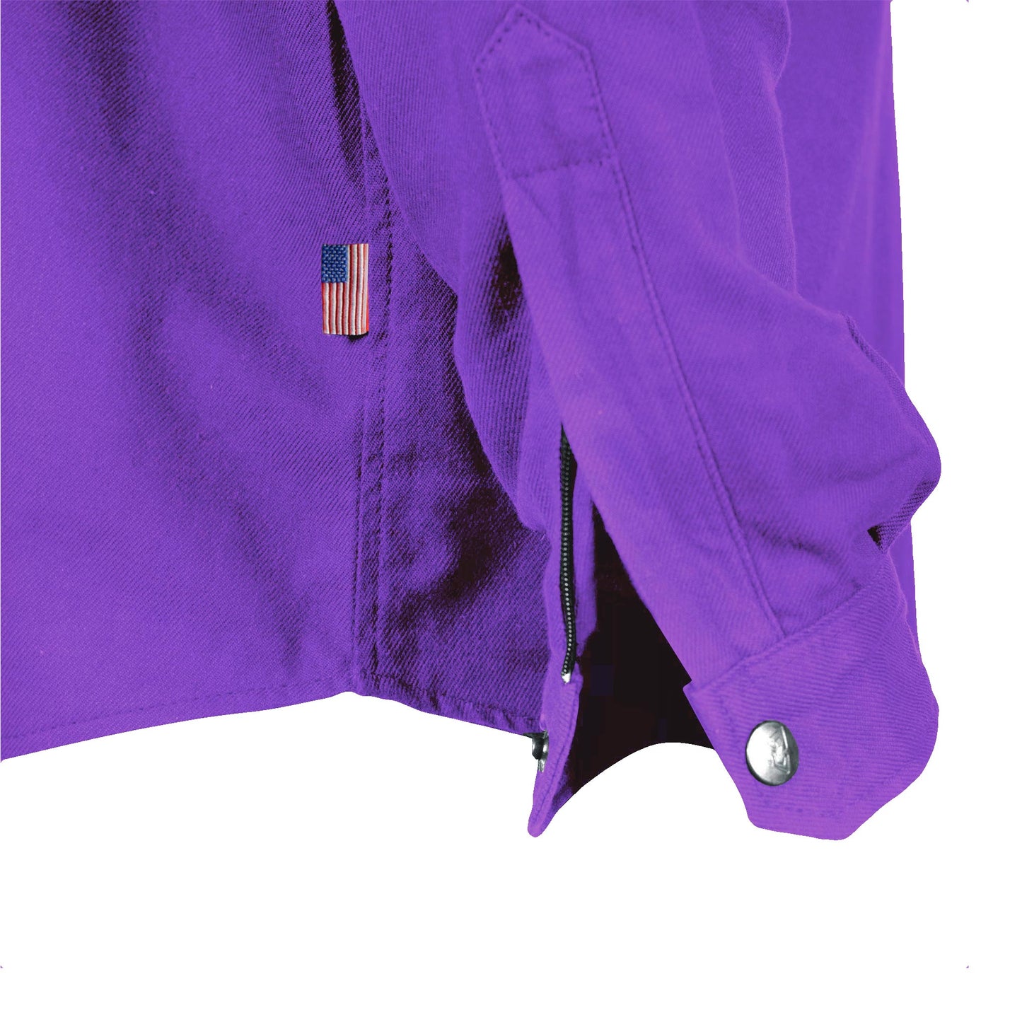 Protective Flannel Shirt - Purple Solid
