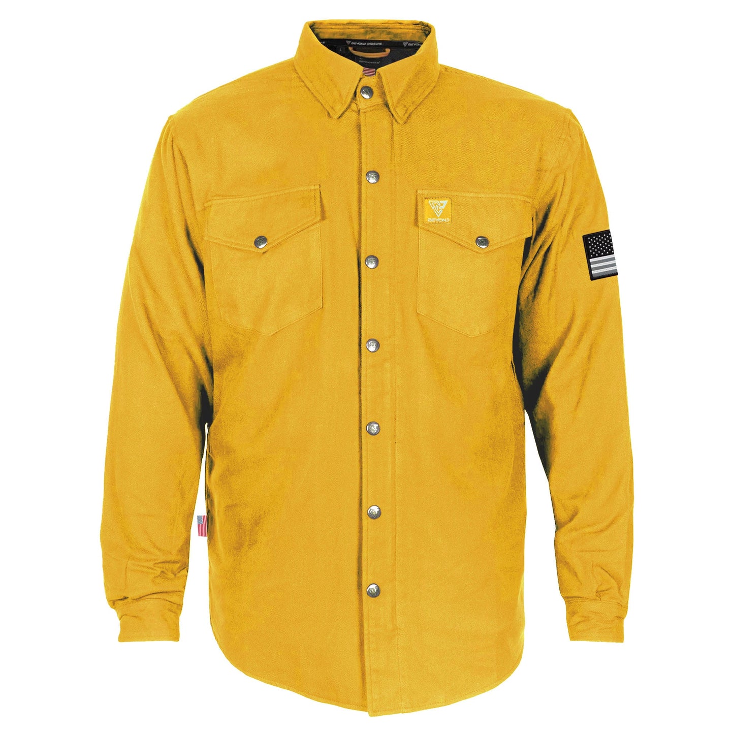 Protective Flannel Shirt - Yellow Solid