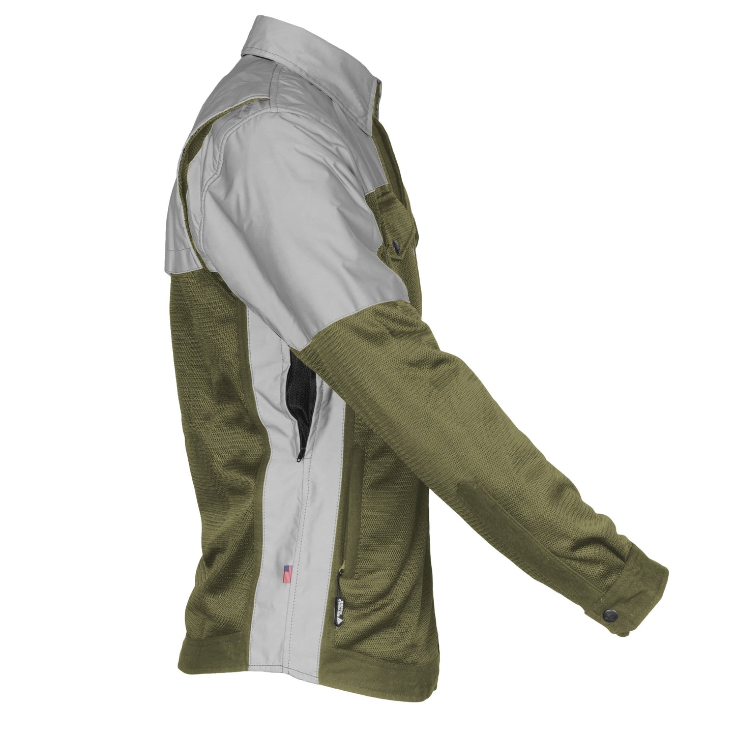 Summer Mesh Reflective Shirt Army Green Eclipse