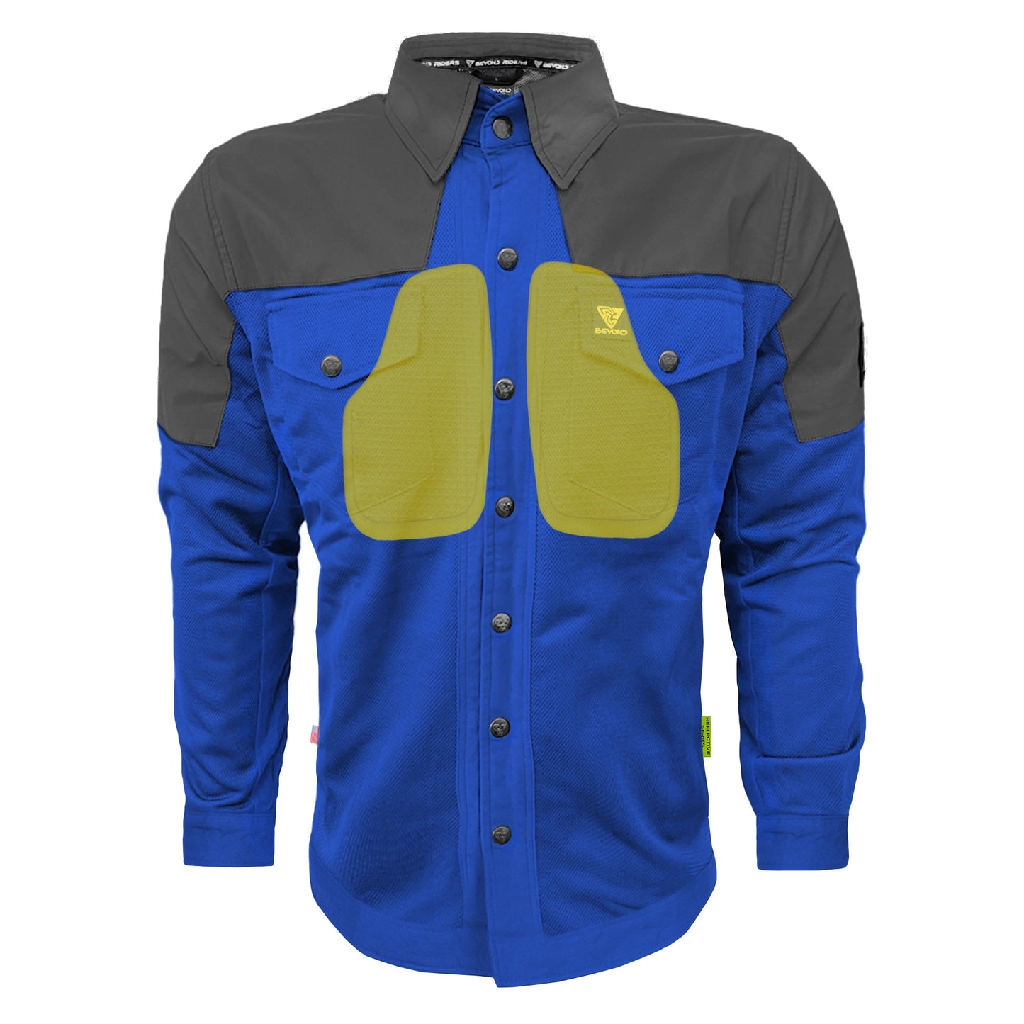 Summer Mesh Reflective Shirt Blue Nebula