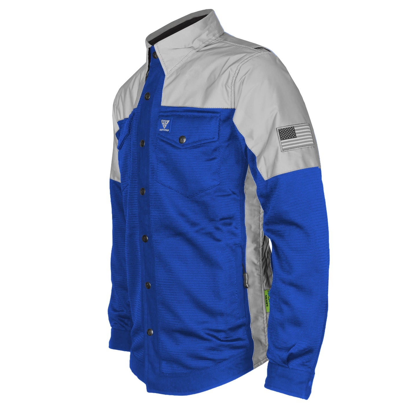 Summer Mesh Reflective Shirt Blue Eclipse