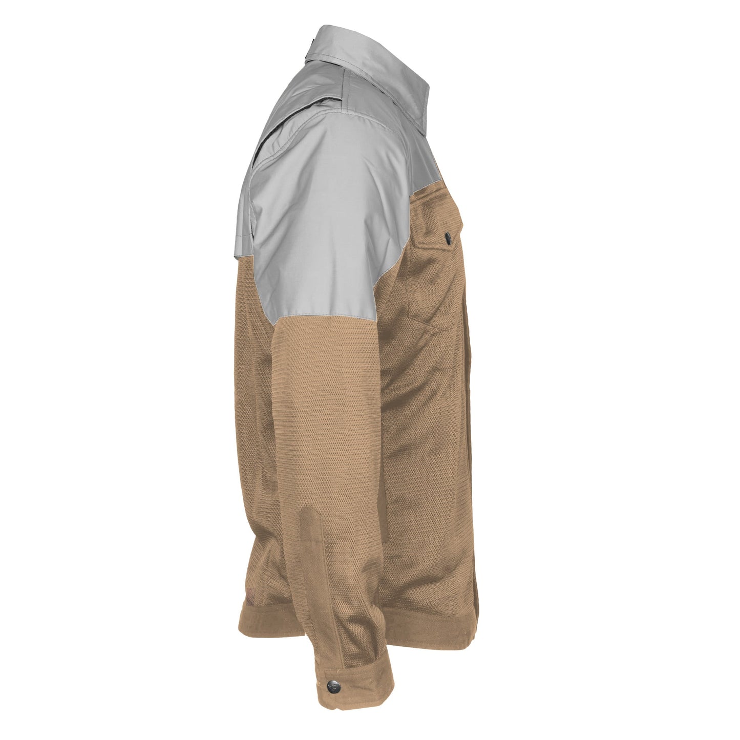 Summer Mesh Reflective Shirt Camel Eclipse
