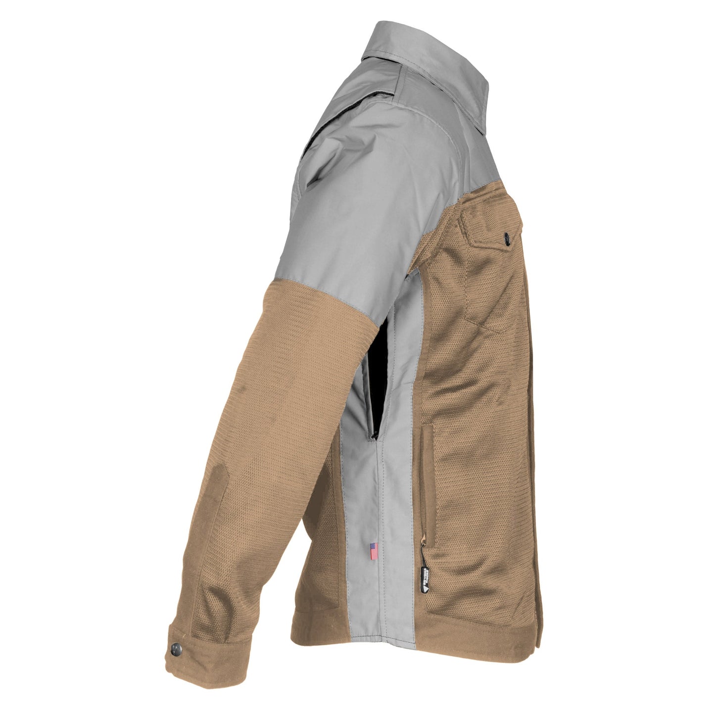 Summer Mesh Reflective Shirt Camel Eclipse