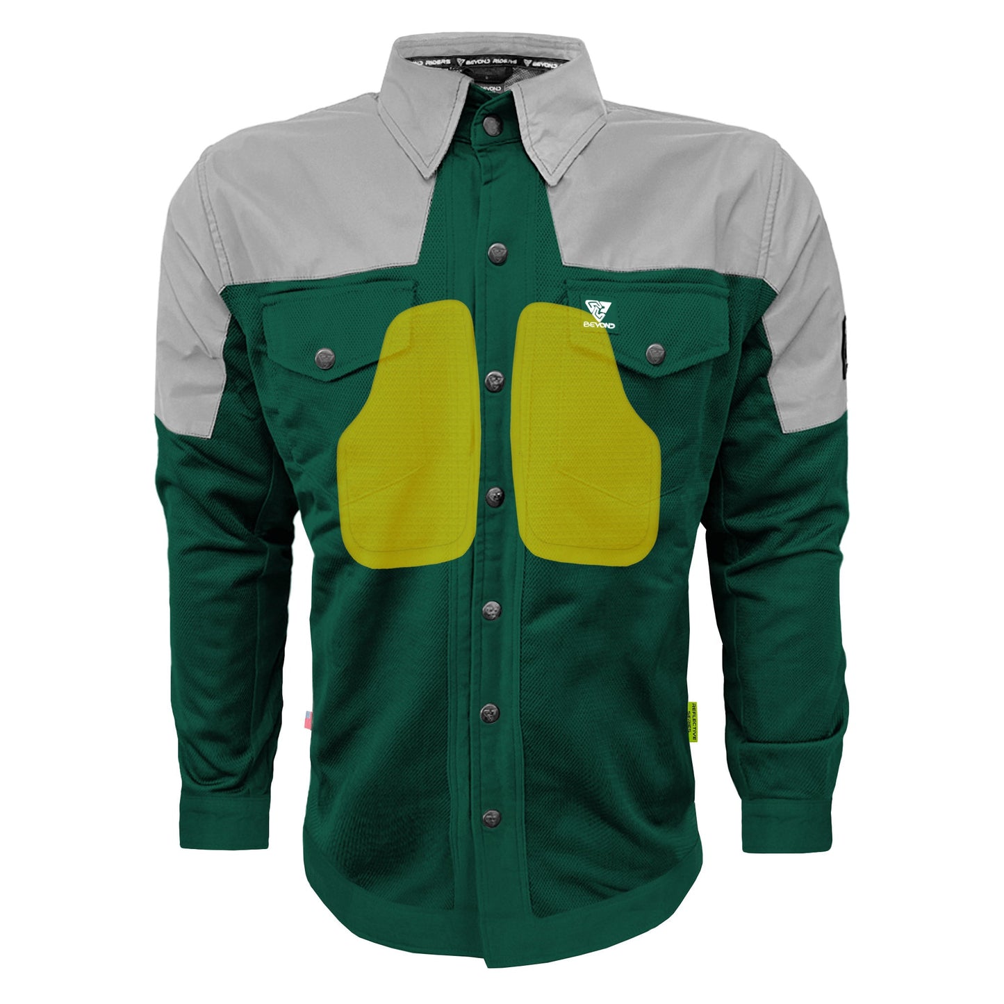Summer Mesh Reflective Shirt Dark Green Eclipse