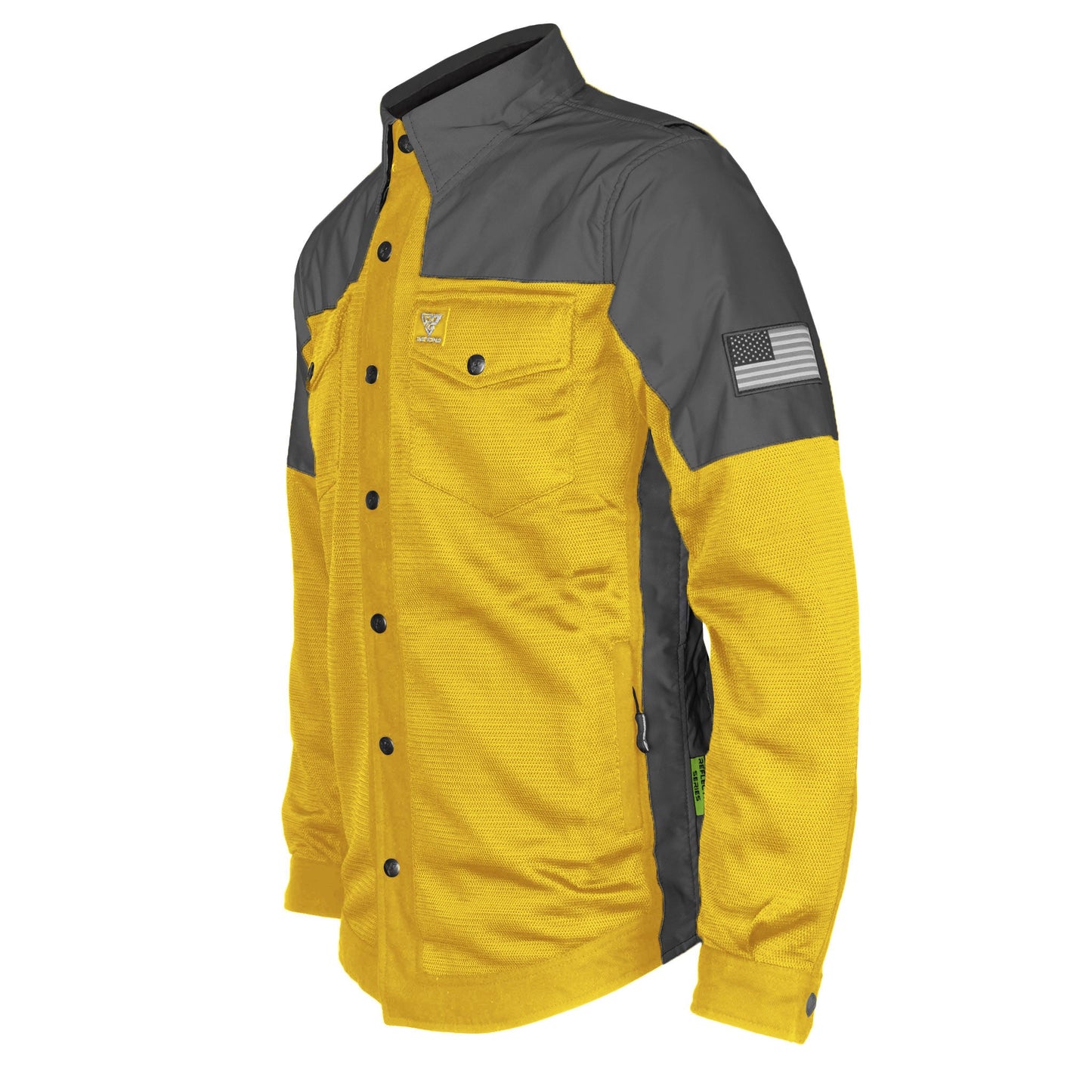 Summer Mesh Reflective Shirt Yellow Nebula
