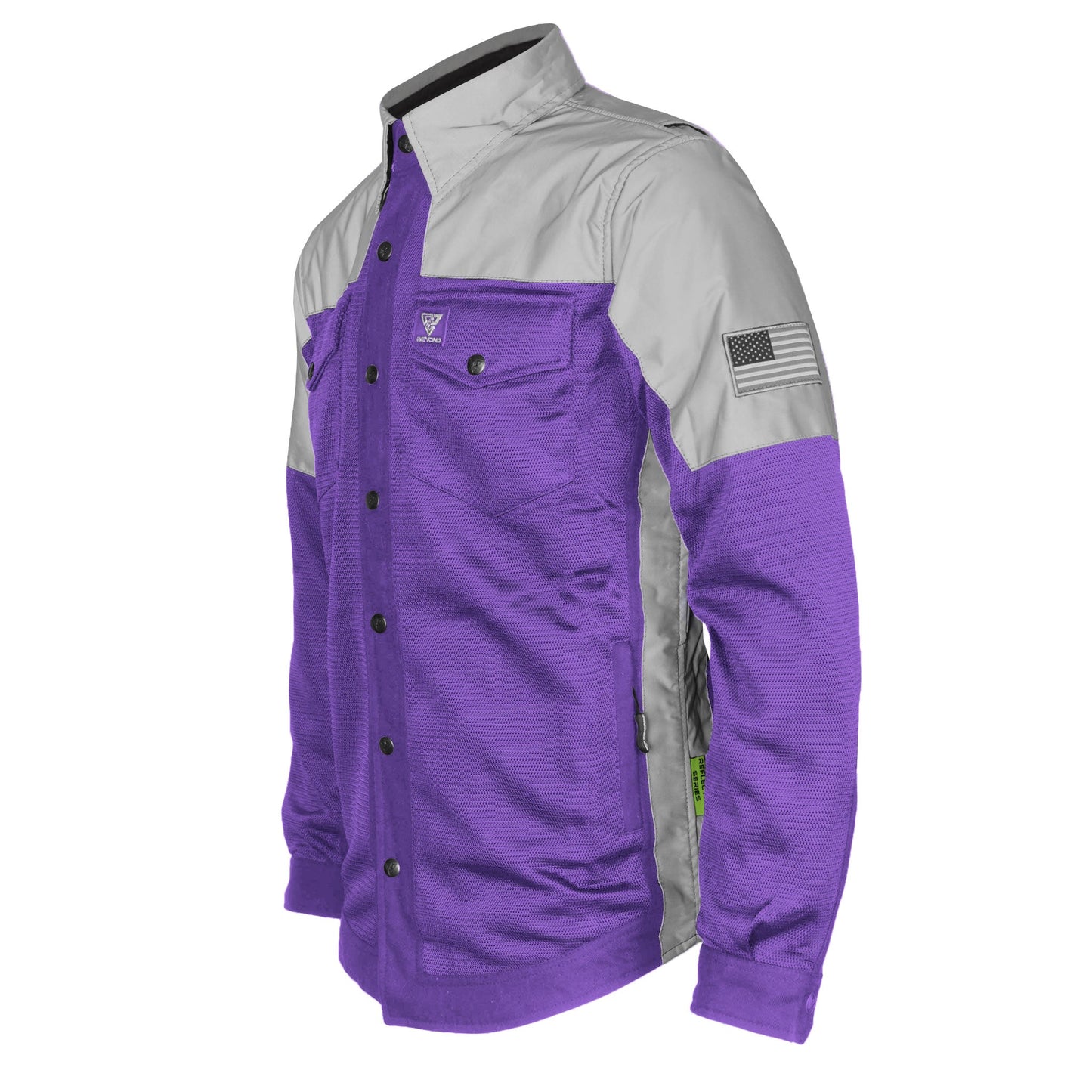 Summer Mesh Reflective Shirt Purple Eclipse