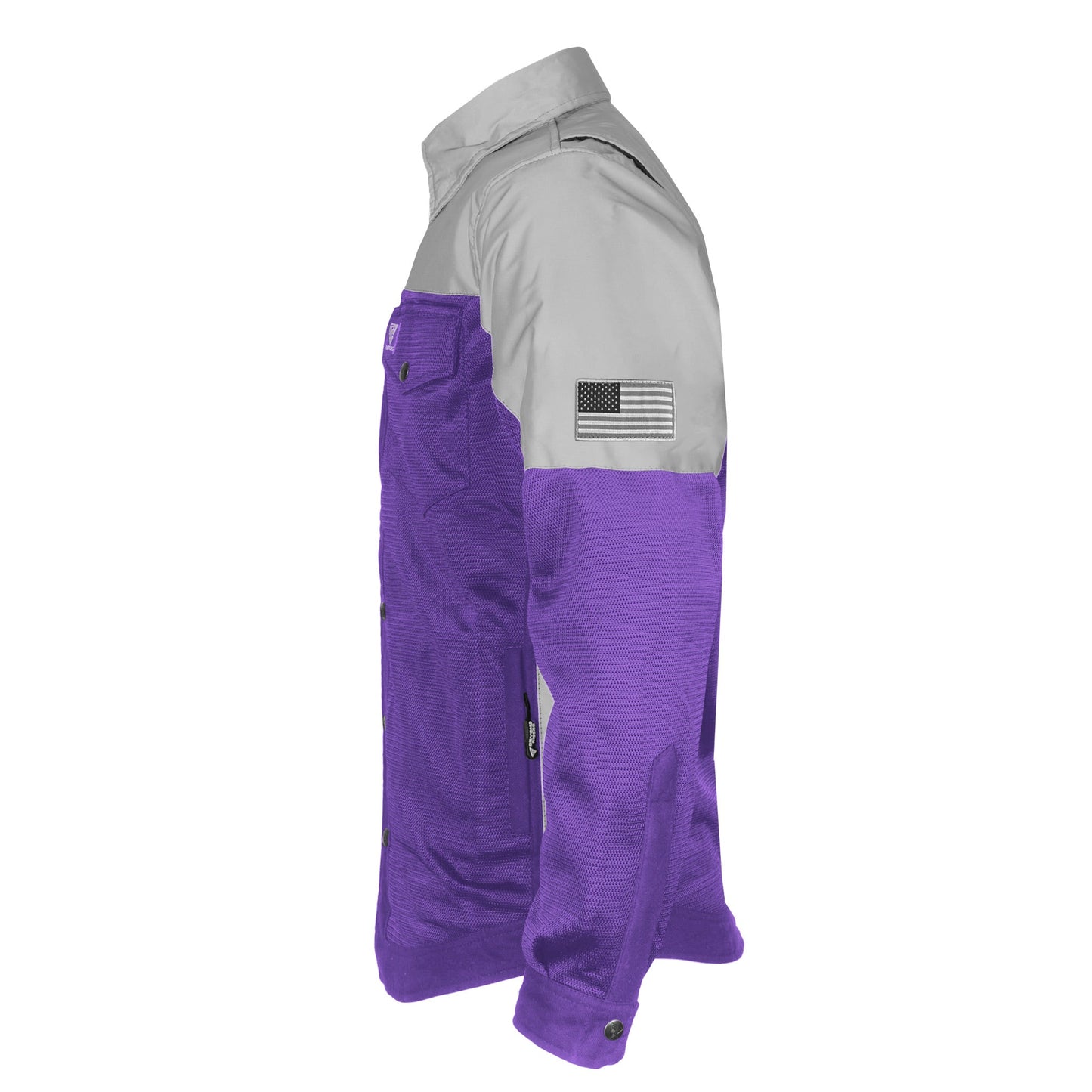Summer Mesh Reflective Shirt Purple Eclipse