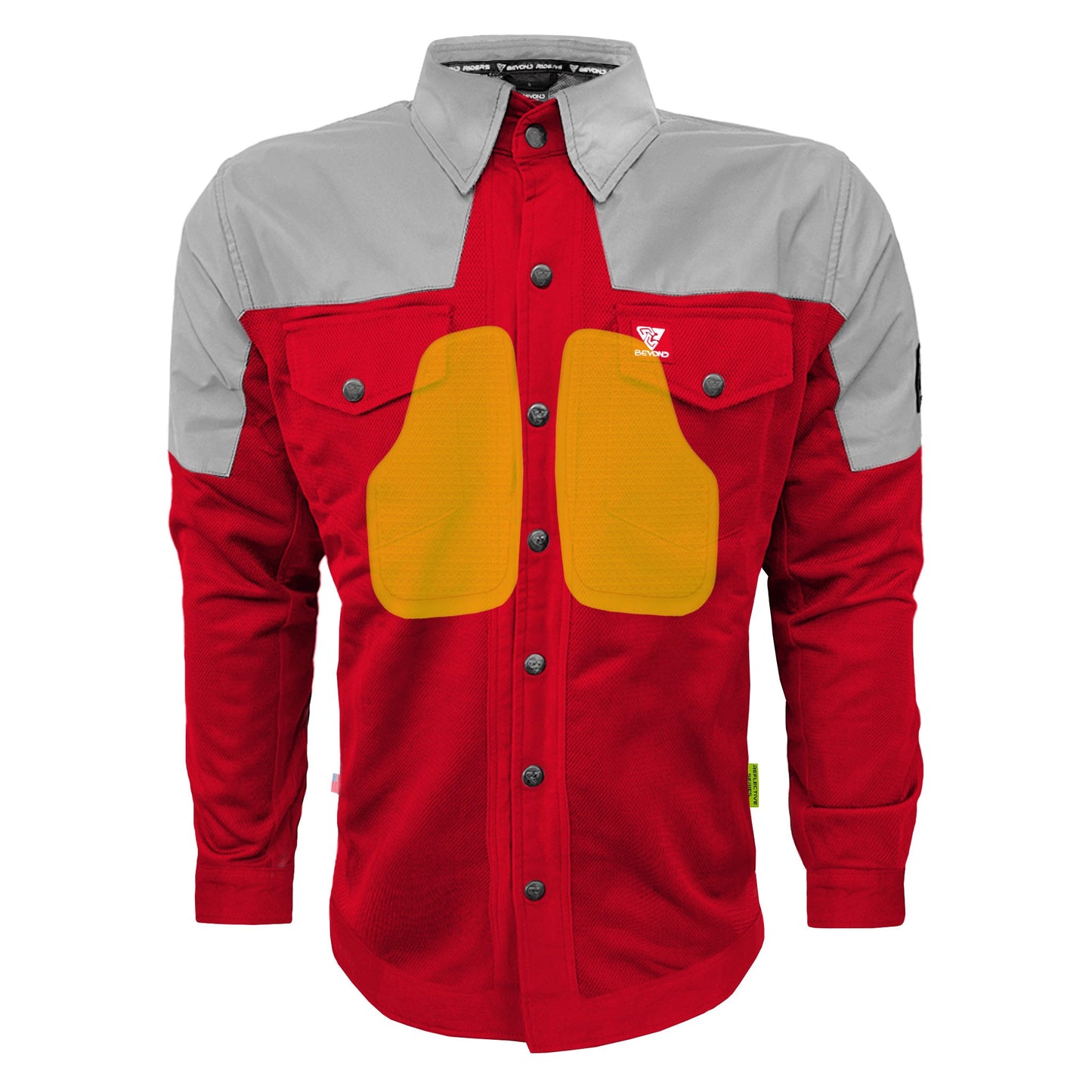Summer Mesh Reflective Shirt Red Eclipse