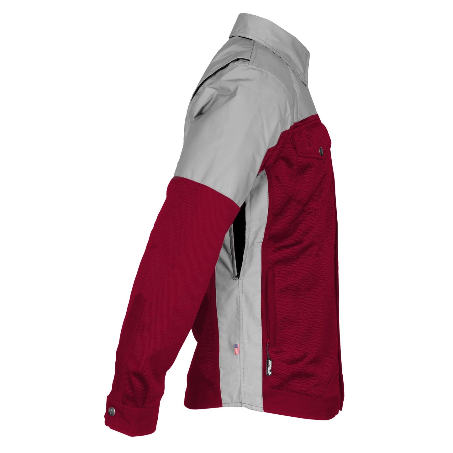 Summer Mesh Reflective Shirt Red Maroon Eclipse