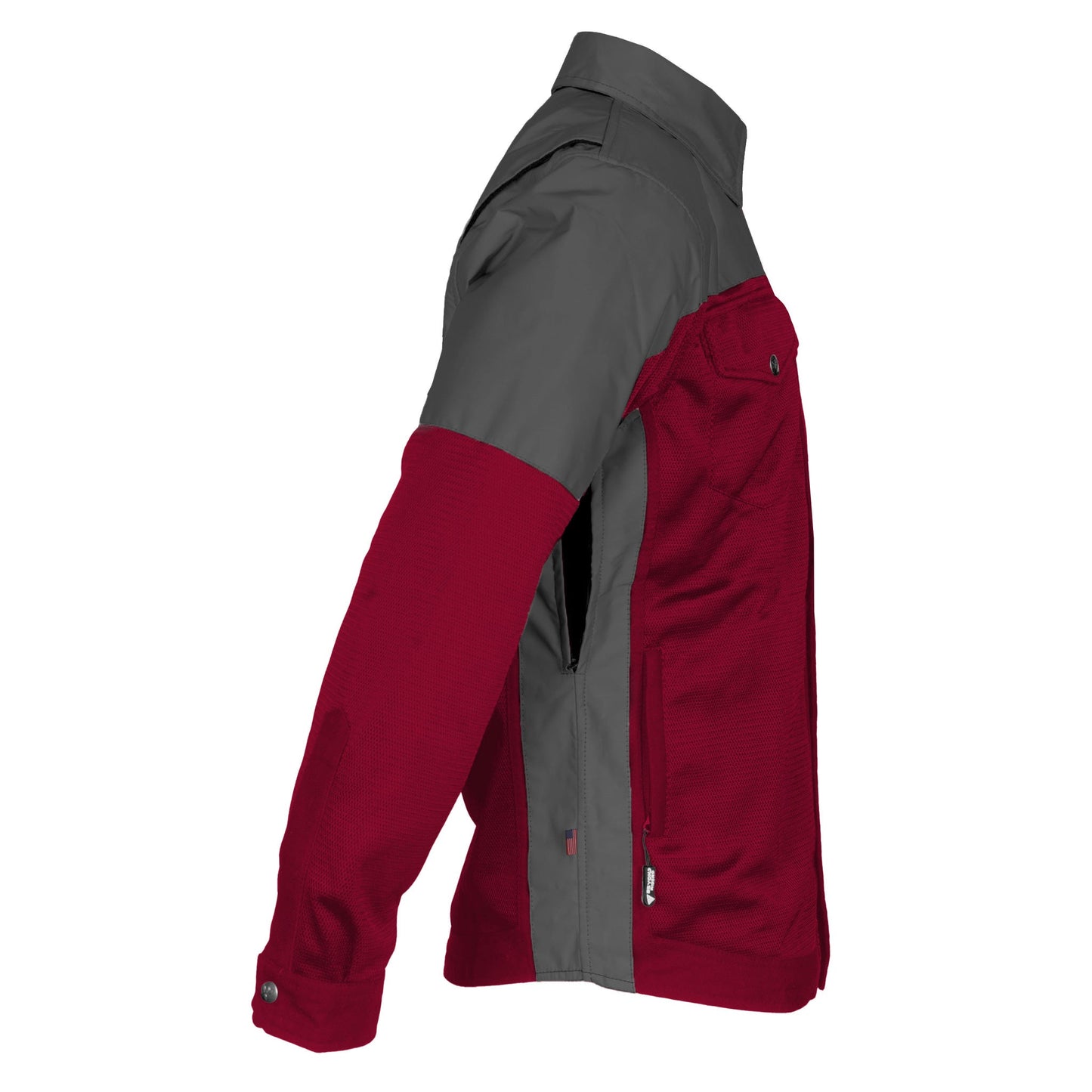 Summer Mesh Reflective Shirt Red Maroon Nebula