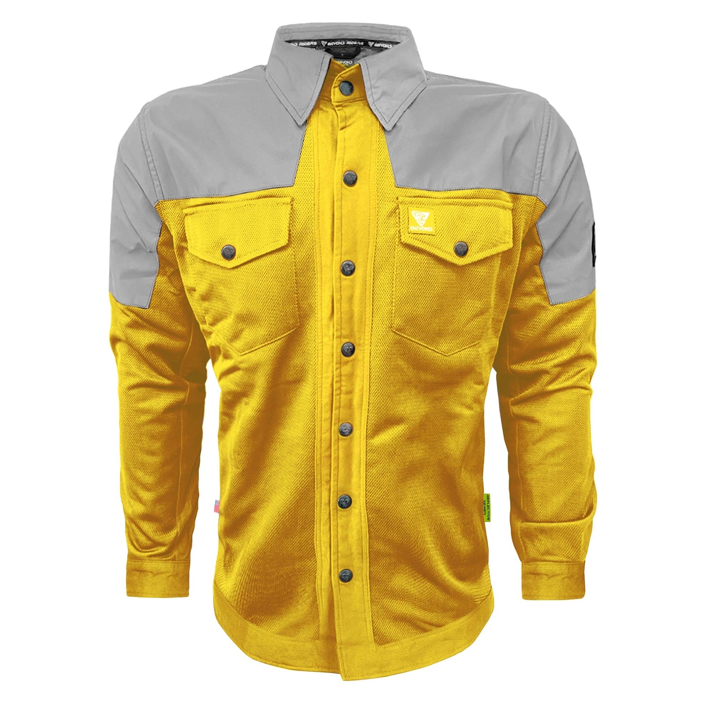 Summer Mesh Reflective Shirt Yellow Eclipse