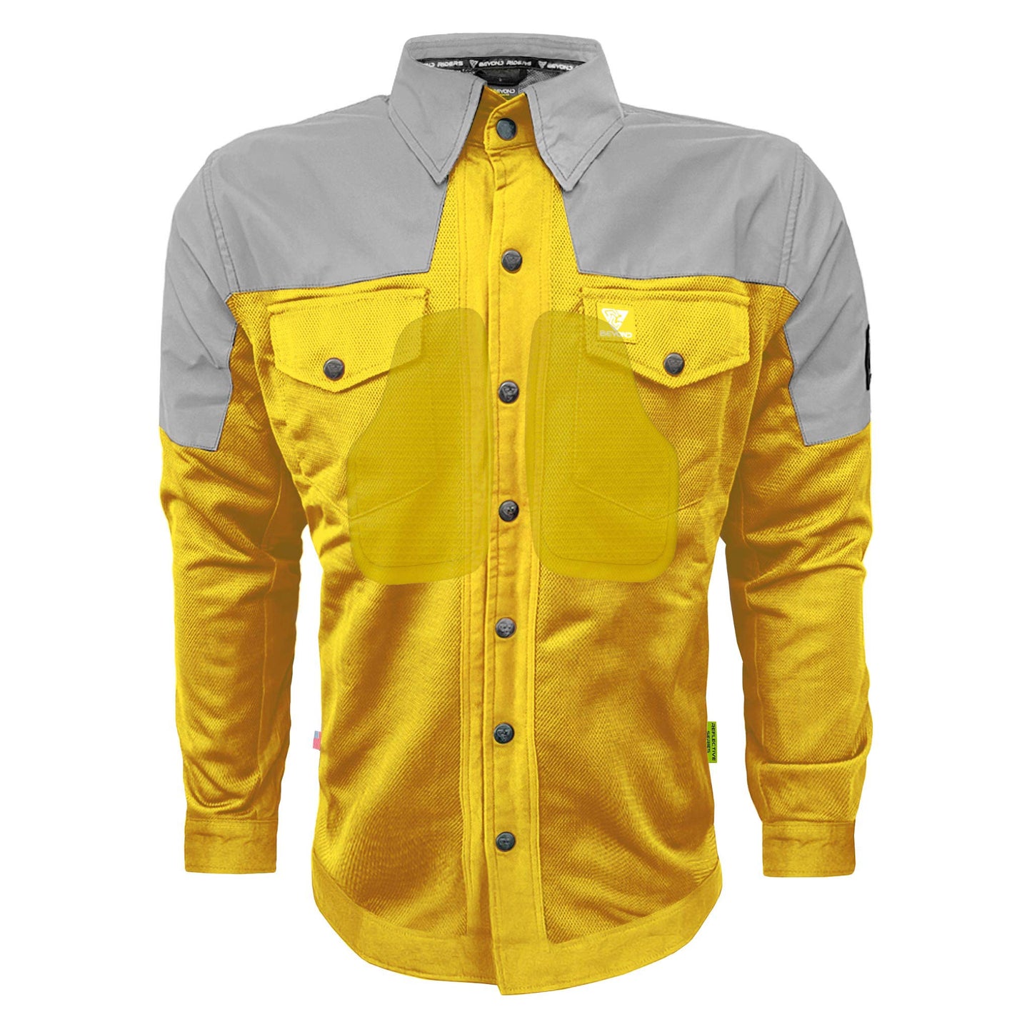 Summer Mesh Reflective Shirt Yellow Eclipse