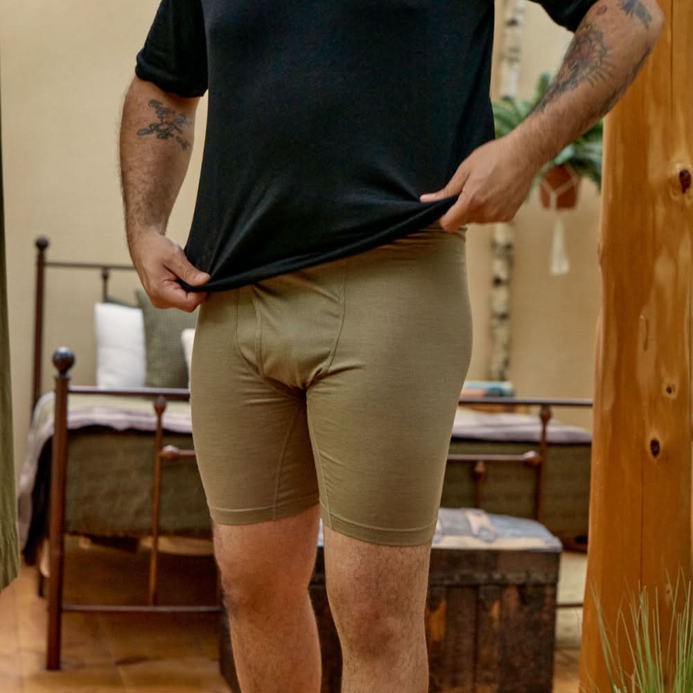 Microweight Men's Wool Boxer Briefs - Woolverino