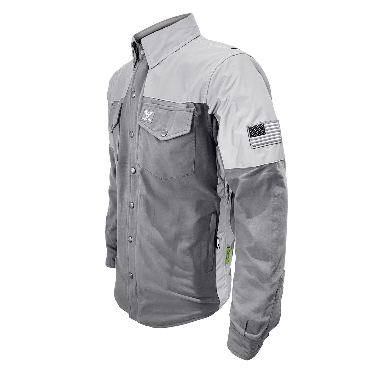 Flannel Reflective Shirt "Twilight Titanium" - Gray