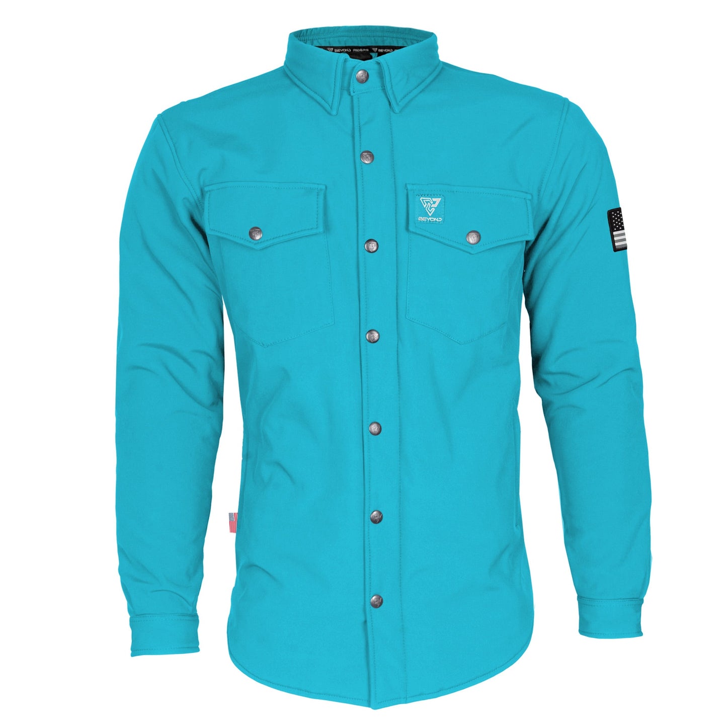Protective SoftShell Winter Jacket for Men - Arctic Blue Matte
