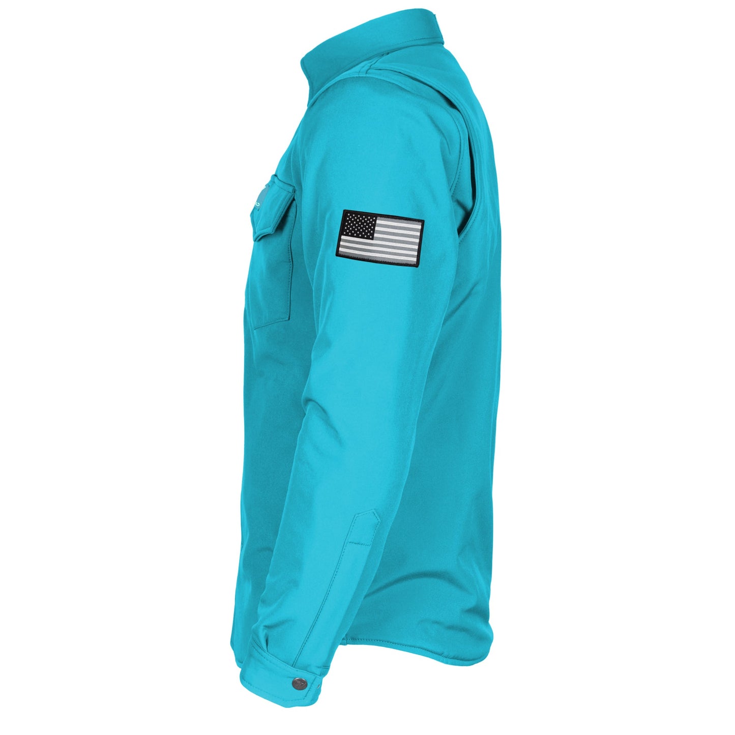 Protective SoftShell Winter Jacket for Men - Arctic Blue Matte