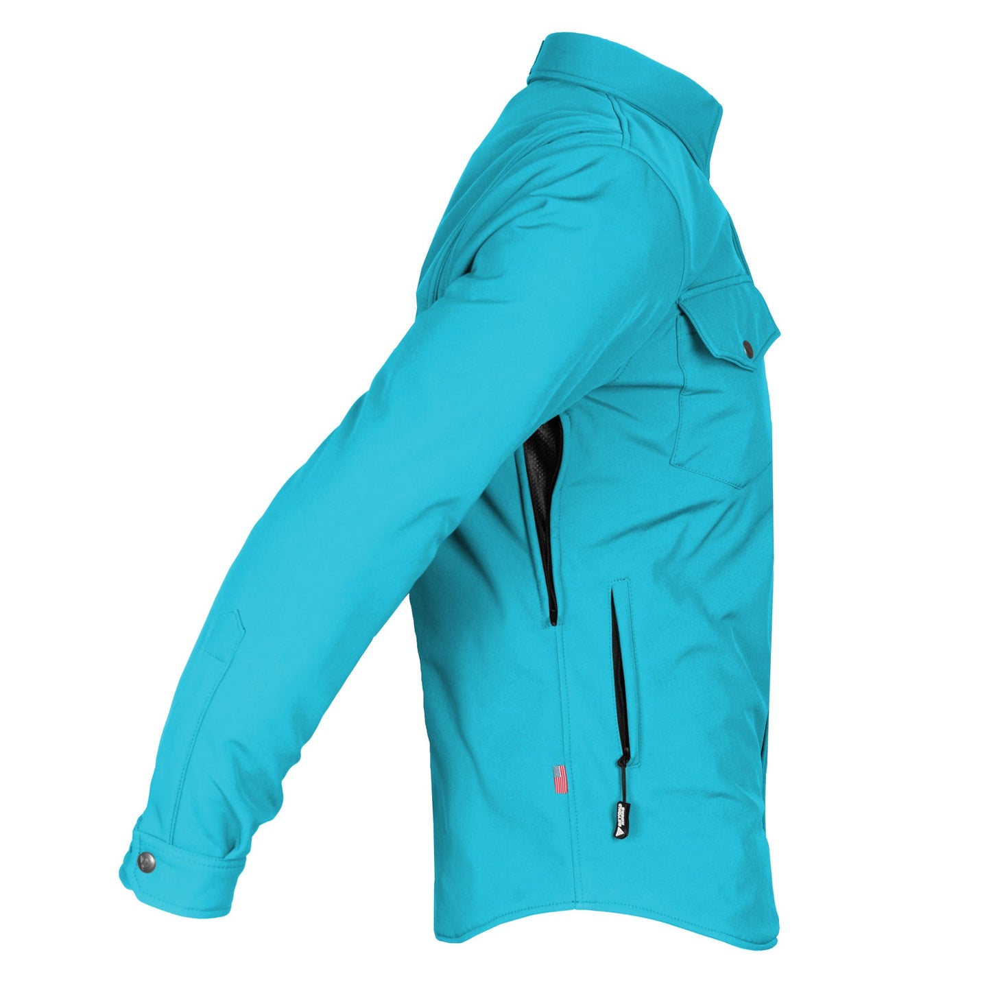 Protective SoftShell Winter Jacket for Men - Arctic Blue Matte