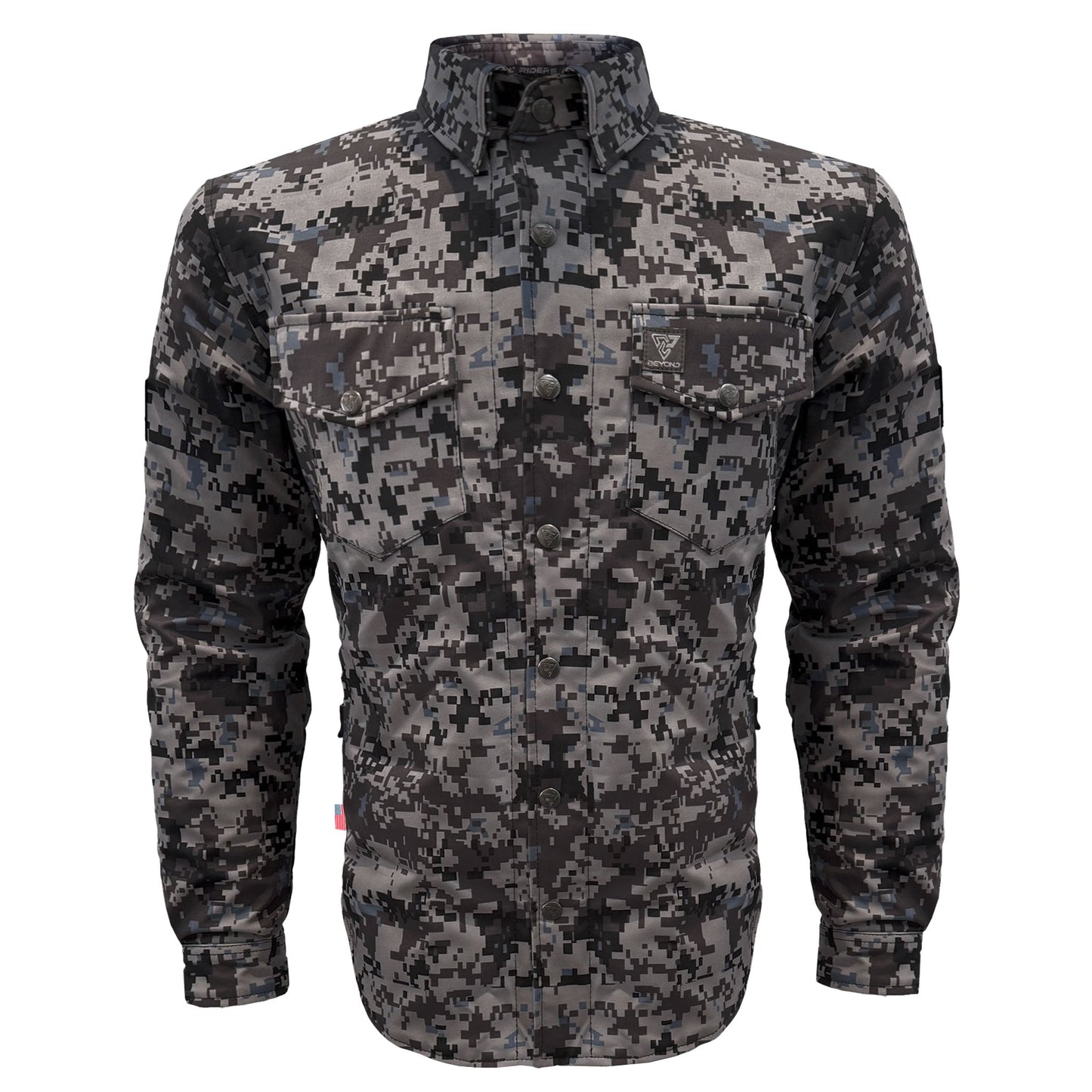 Protective SoftShell Winter Jacket for Men - Camouflage Devil Six