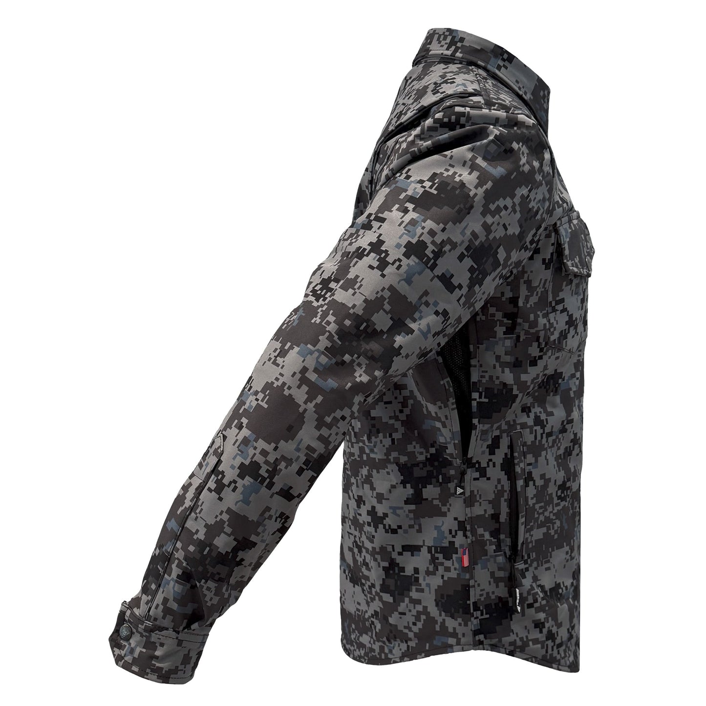Protective SoftShell Winter Jacket for Men - Camouflage Devil Six
