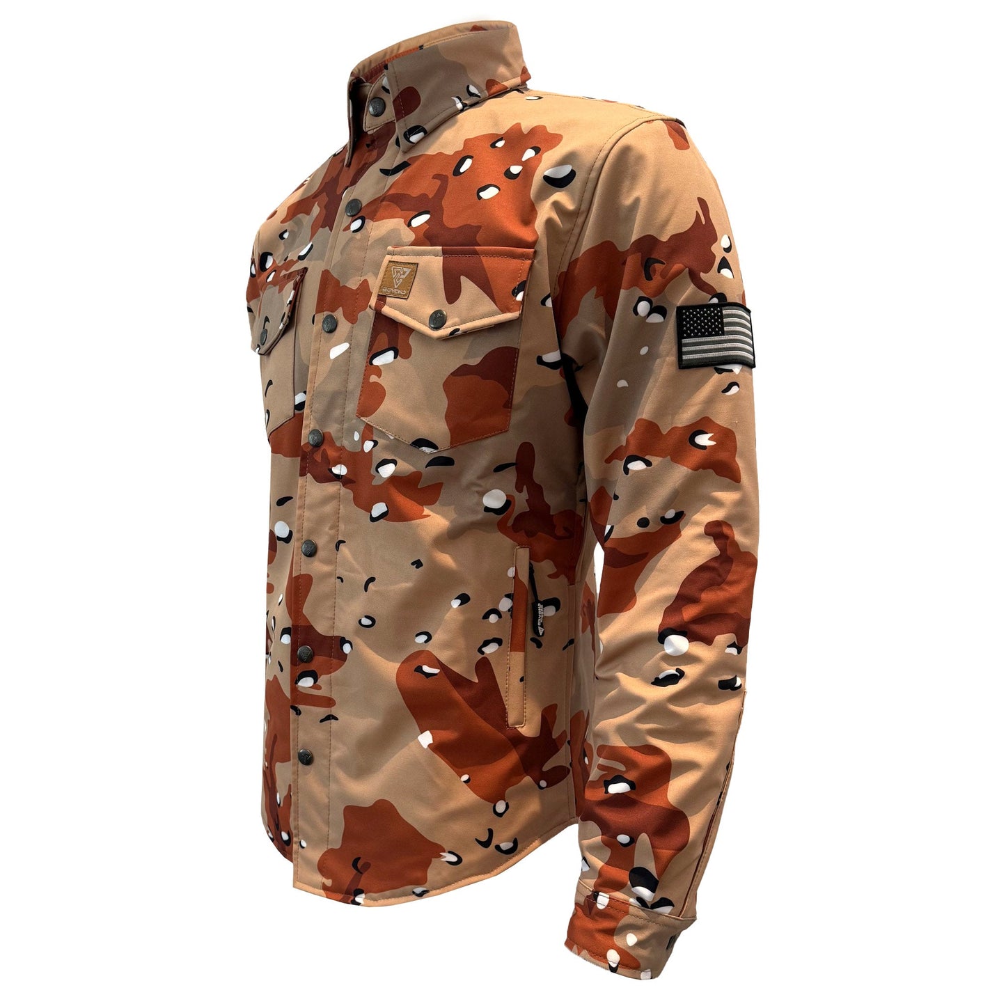 Protective SoftShell Winter Jacket for Men - Camouflage Dagger Two