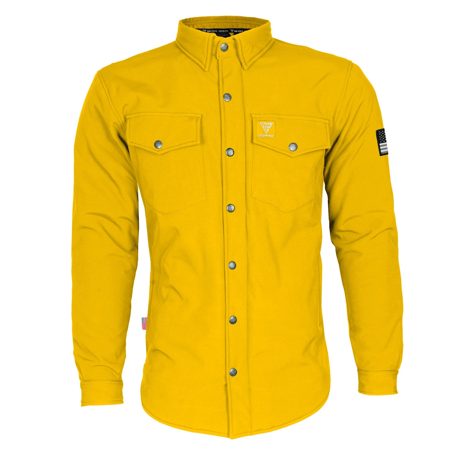 Protective SoftShell Winter Jacket for Men - Yellow Matte