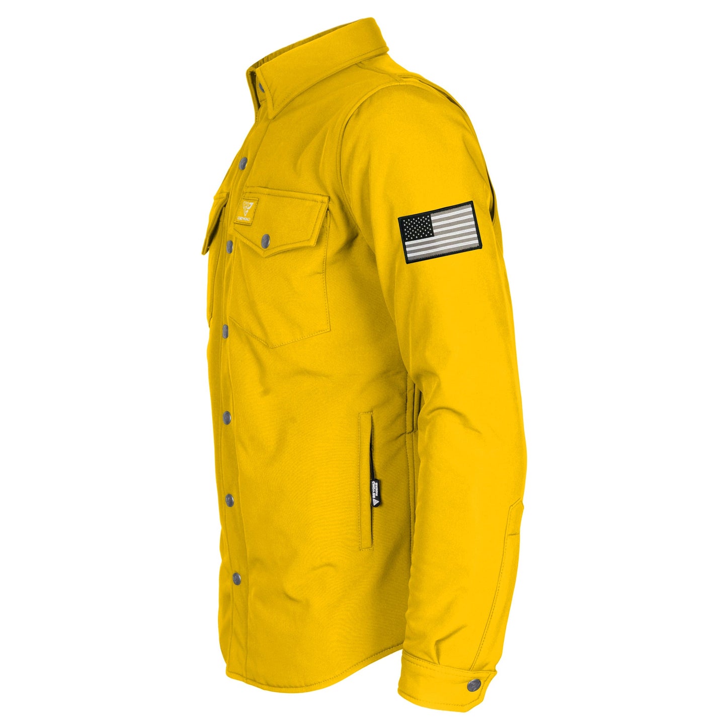 Protective SoftShell Winter Jacket for Men - Yellow Matte