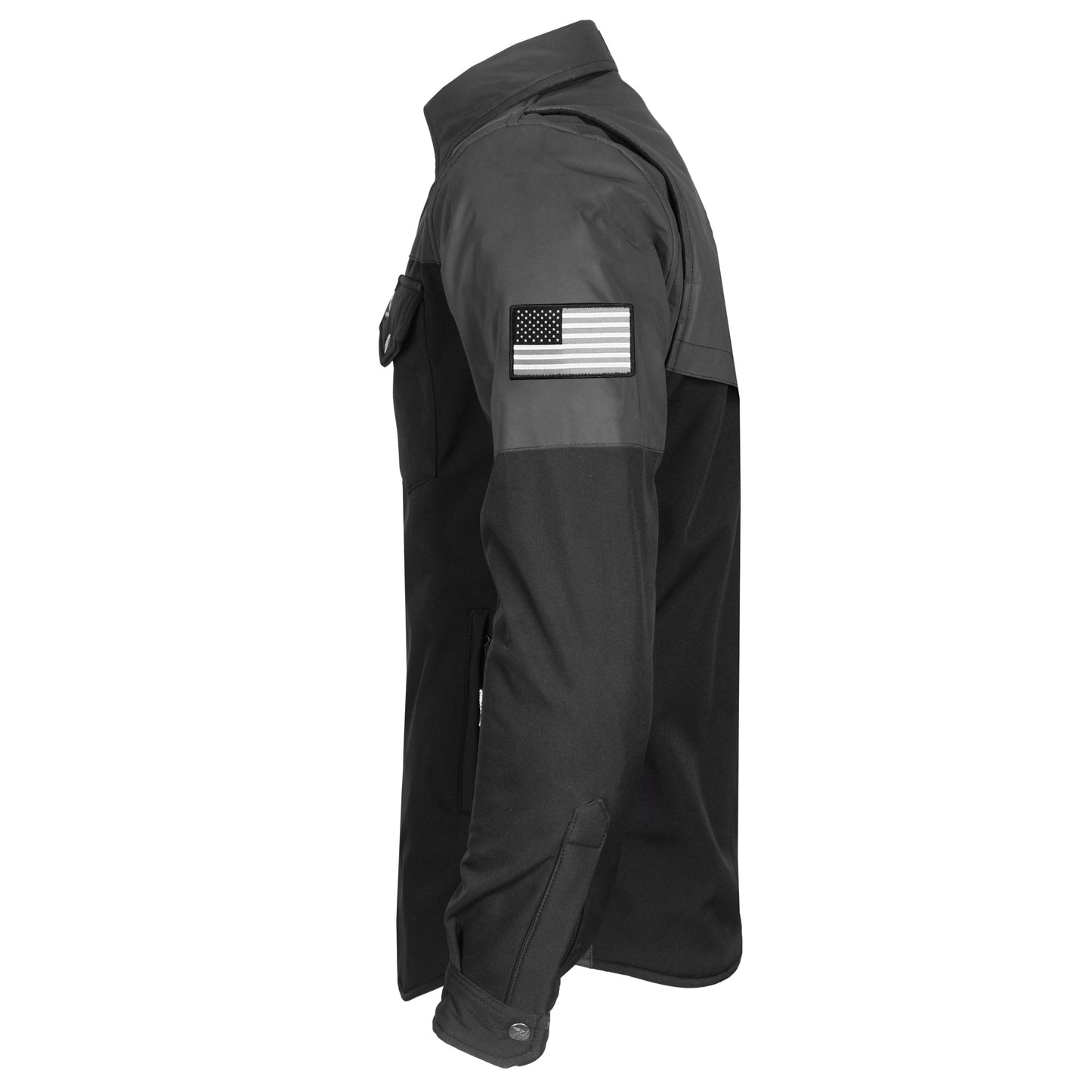 SoftShell Reflective "Nightfall Nebula" Winter Jacket for Men - Black Matte