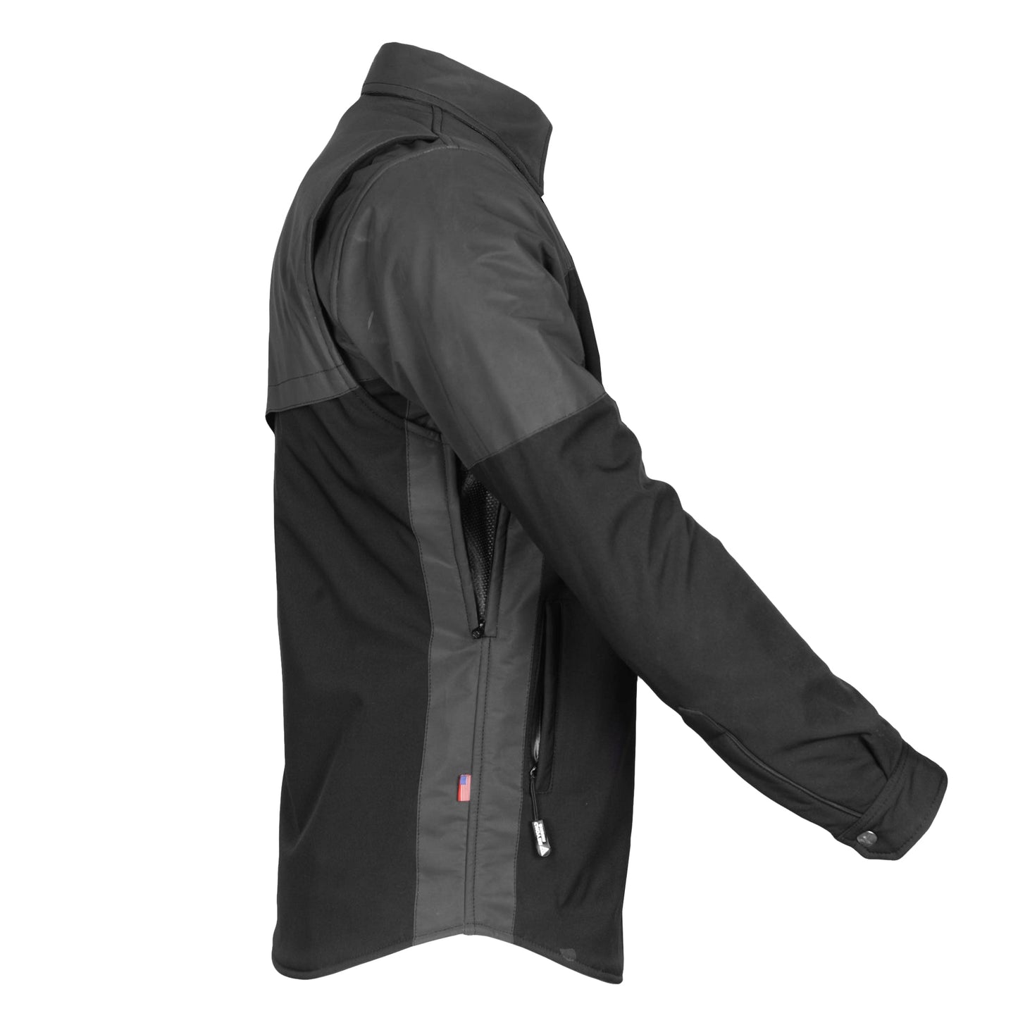SoftShell Reflective "Nightfall Nebula" Winter Jacket for Men - Black Matte
