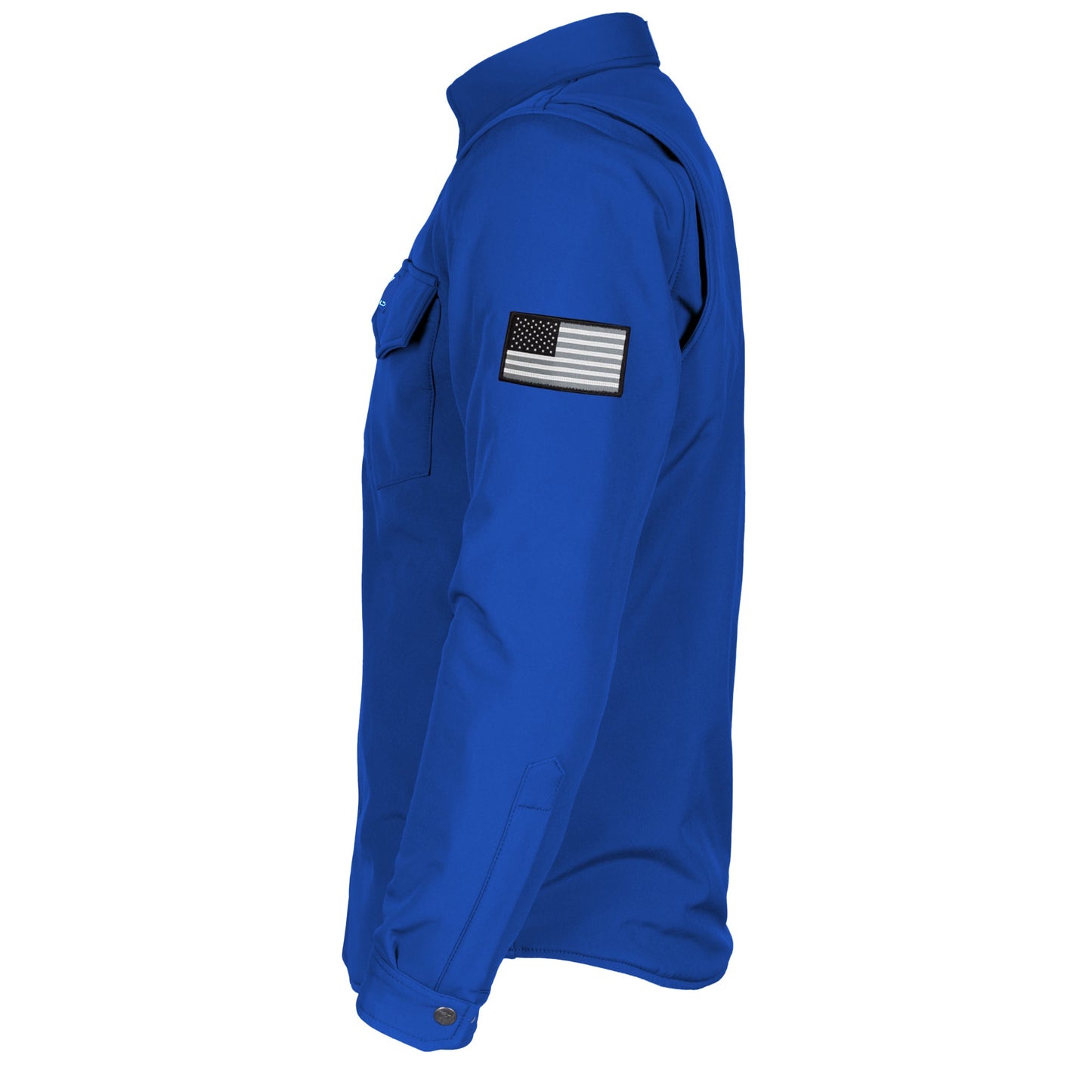 Protective SoftShell Winter Jacket for Men - Royal Blue Matte