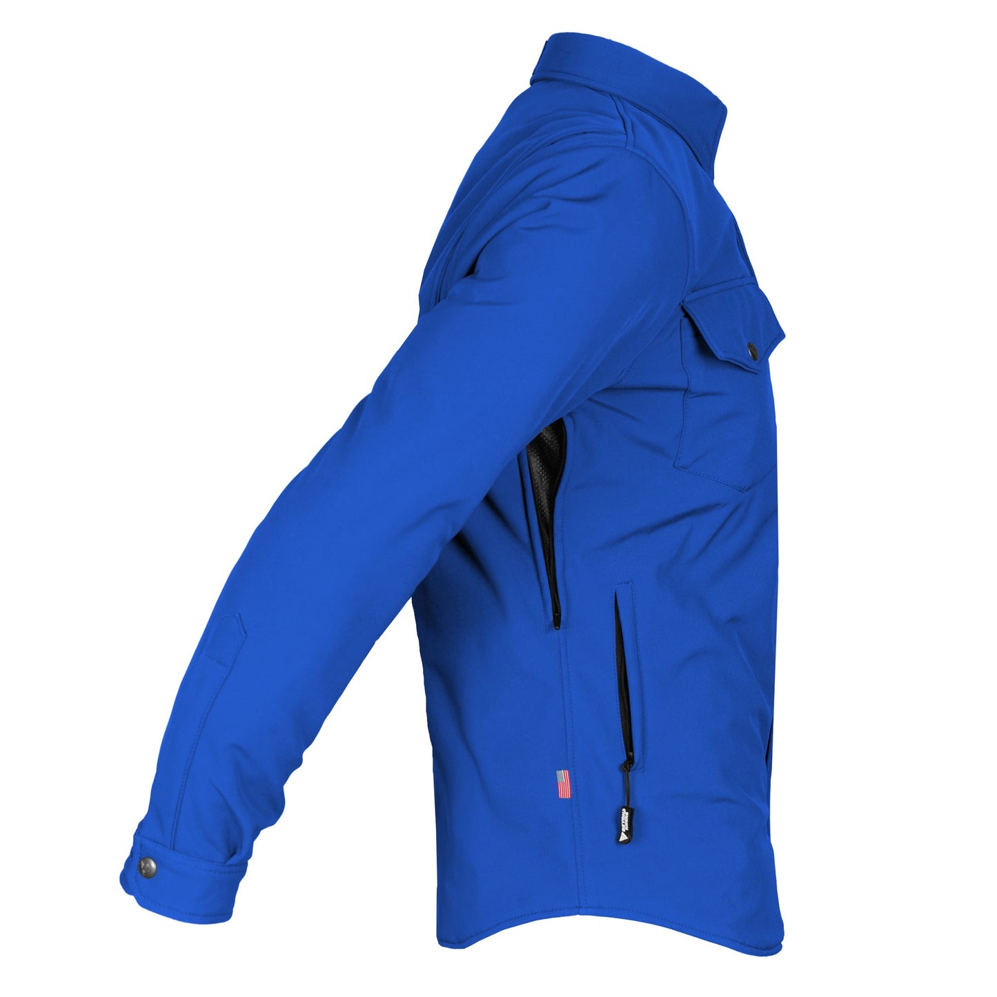 Protective SoftShell Winter Jacket for Men - Royal Blue Matte