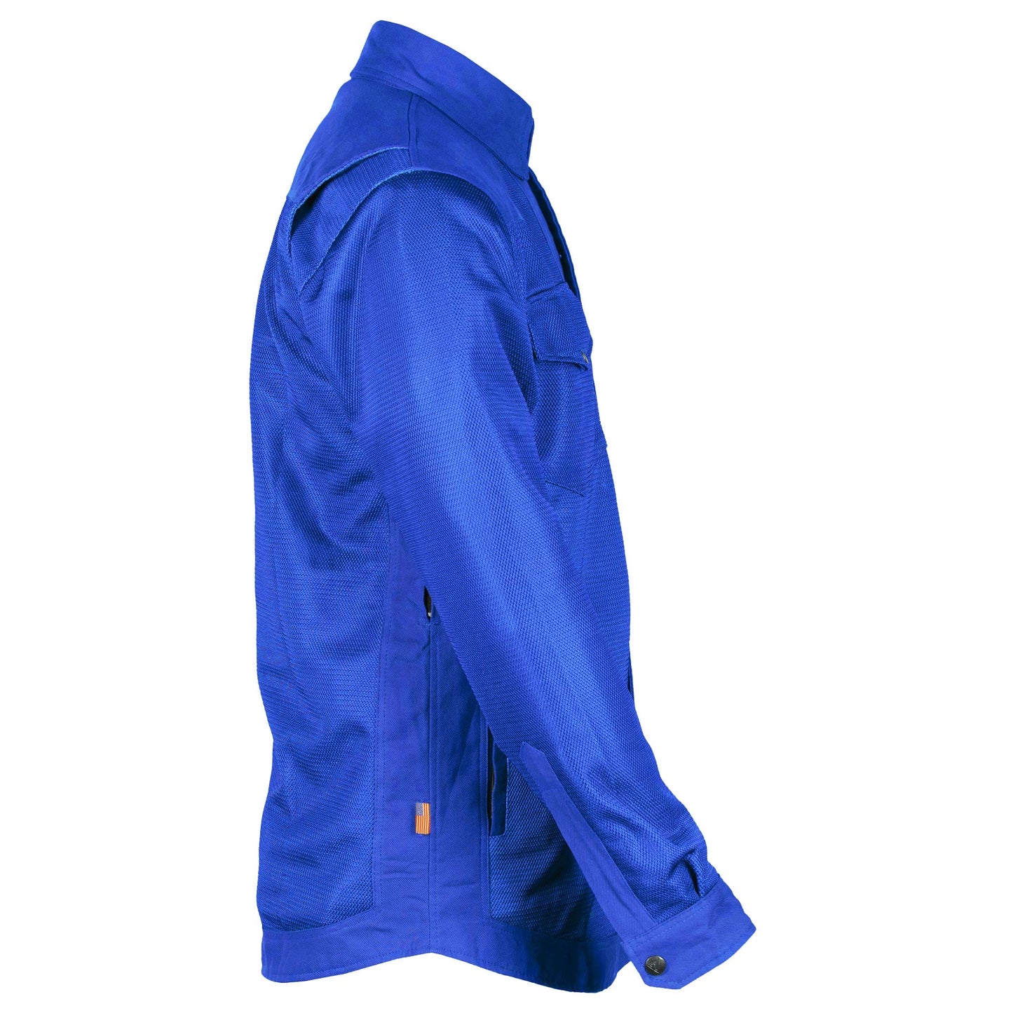 ‌Protective Summer Mesh Shirt - Blue Solid