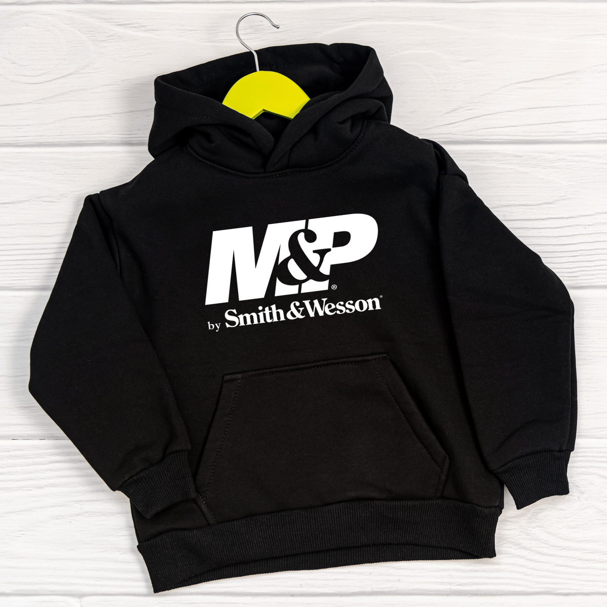 M&P® by Smith & Wesson® Pullover Hoodie with Logo & US Flag in Black
