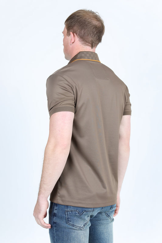 Mens Modern Fit Stretch Fashion Polo