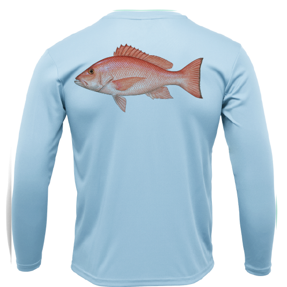 USA Snapper Long Sleeve UPF 50+ Dry-Fit Shirt