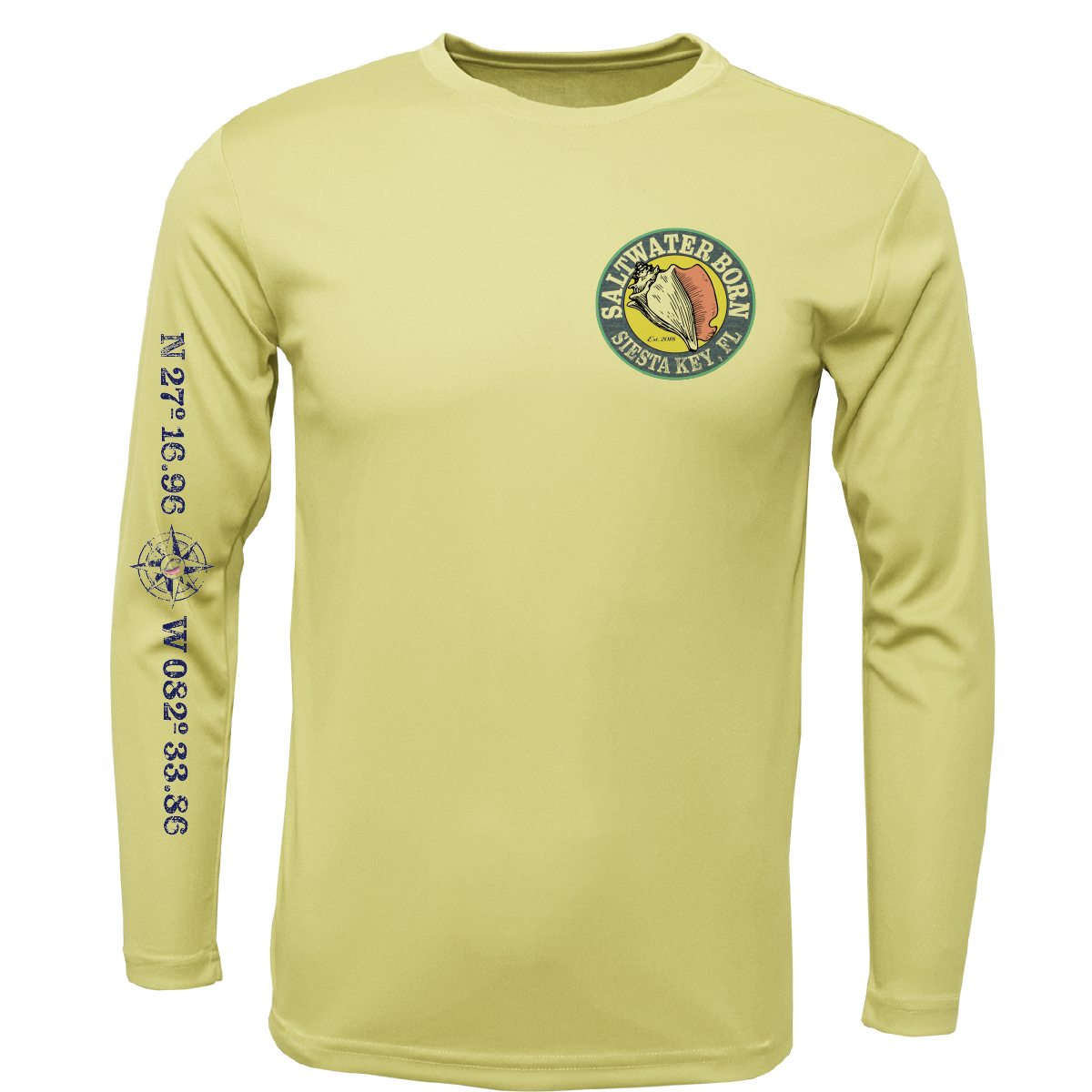 Siesta Key Grouper Long Sleeve UPF 50+ Dry-Fit Shirt