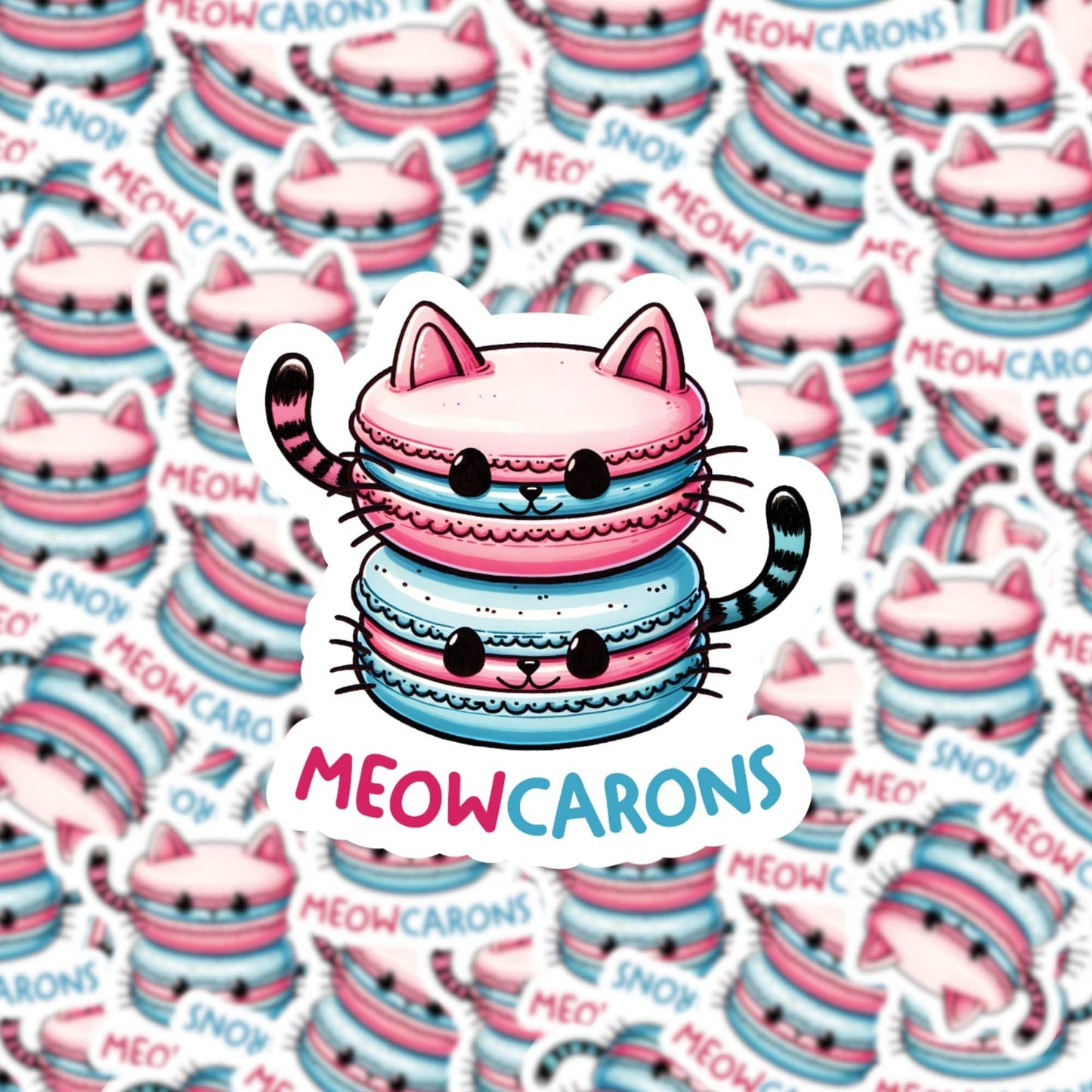Meowcarons Sticker