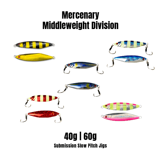 Submission Jigs - Mercenary - Middleweight Slow Pitch Jigs